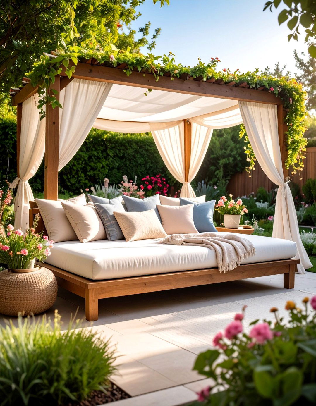 Daybed Lounge Garden Seating - 24 Garden Seating Ideas
