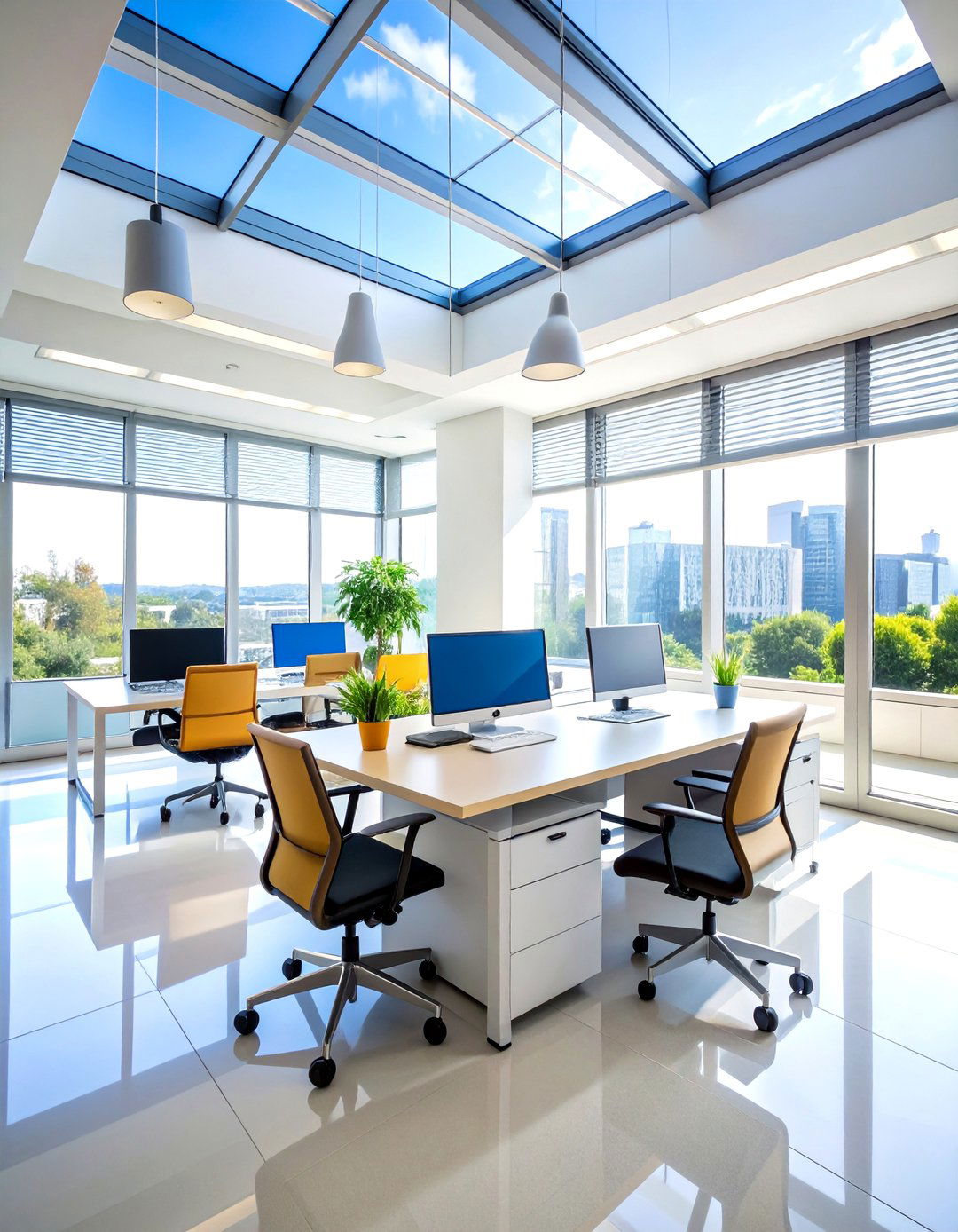 Daylight Harvesting Window Optimization - 24 Green Home Office Ideas