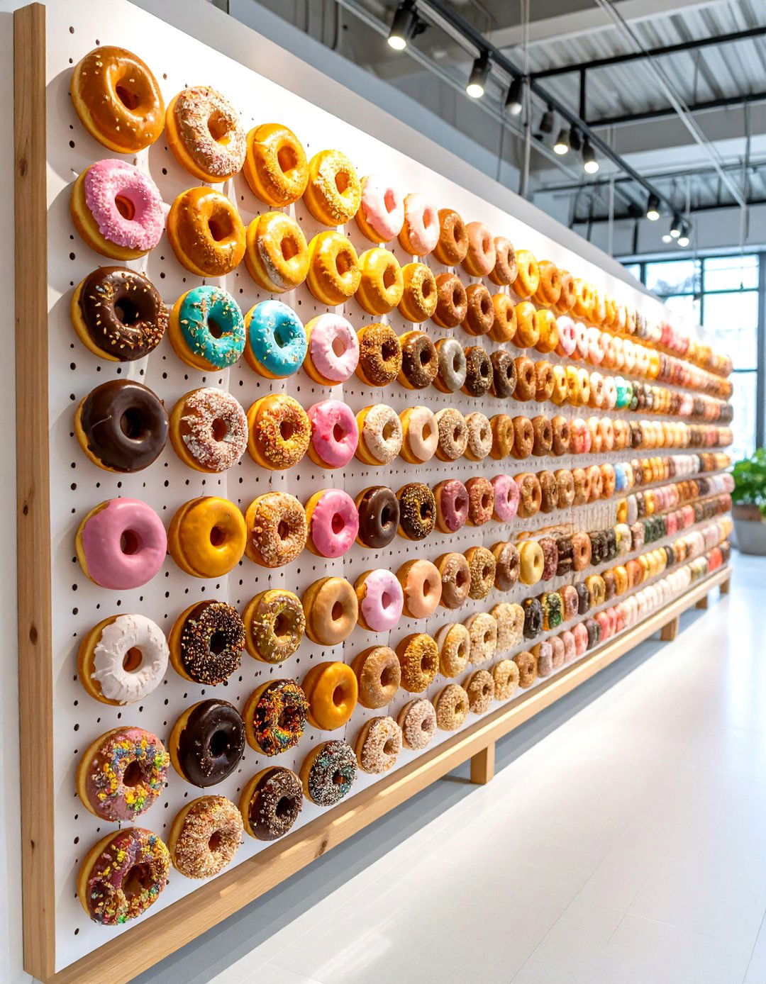 Decadent Donut Wall Display - 24 Wedding Dessert Ideas