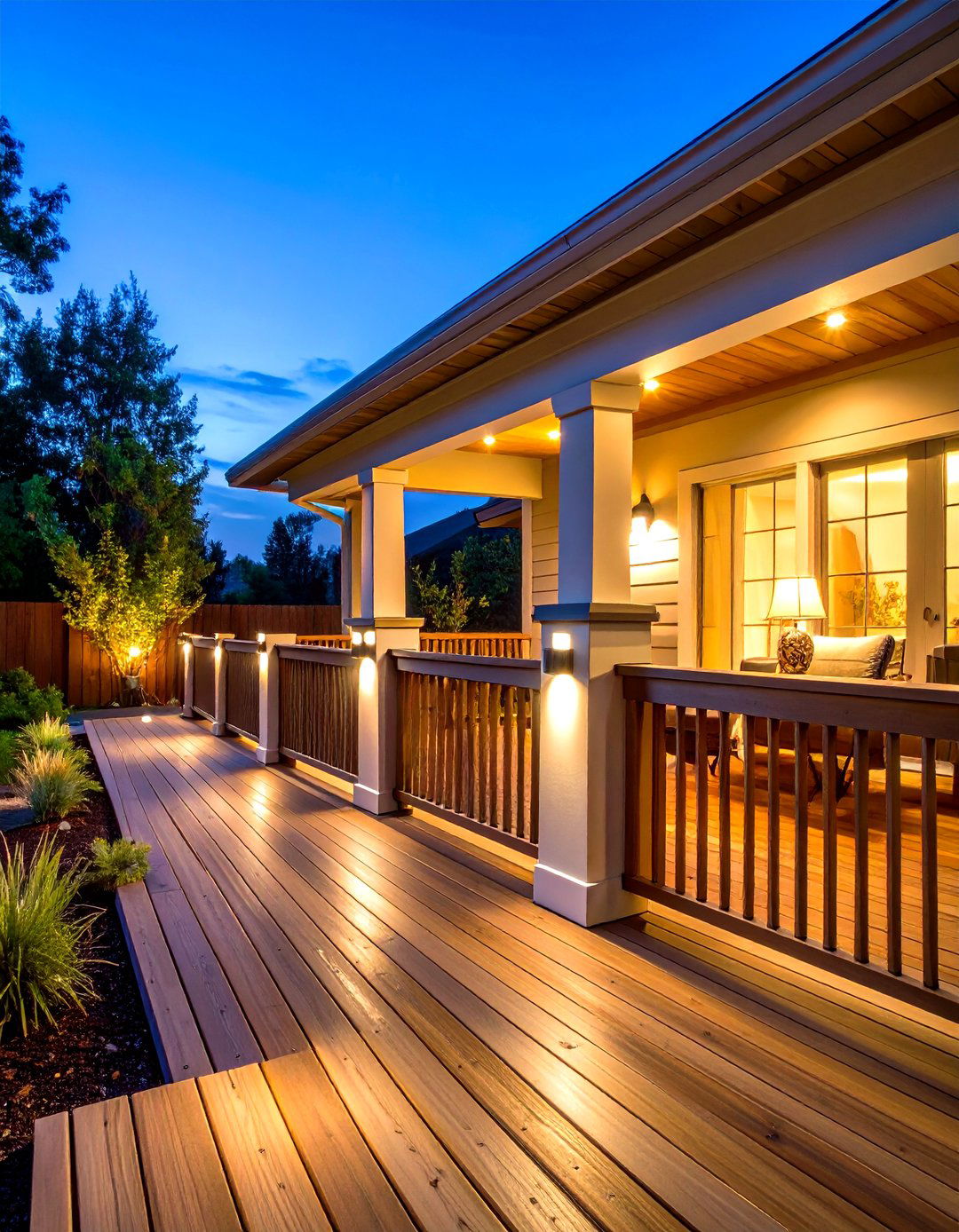 Deck Rail Cap Lighting - 24 Deck Lighting Ideas
