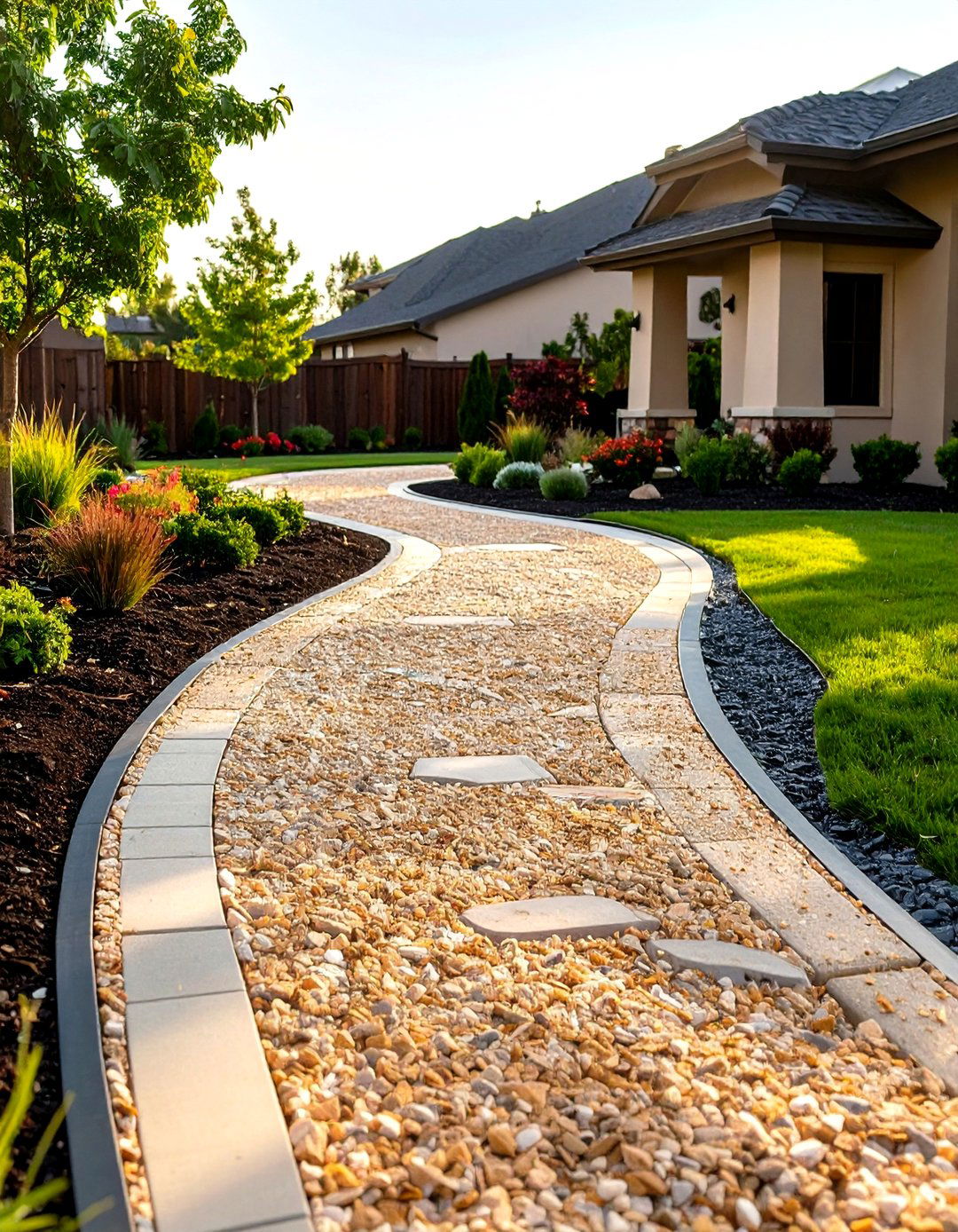 Decomposed Granite Casual Pathway - 24 Front Walkway Ideas