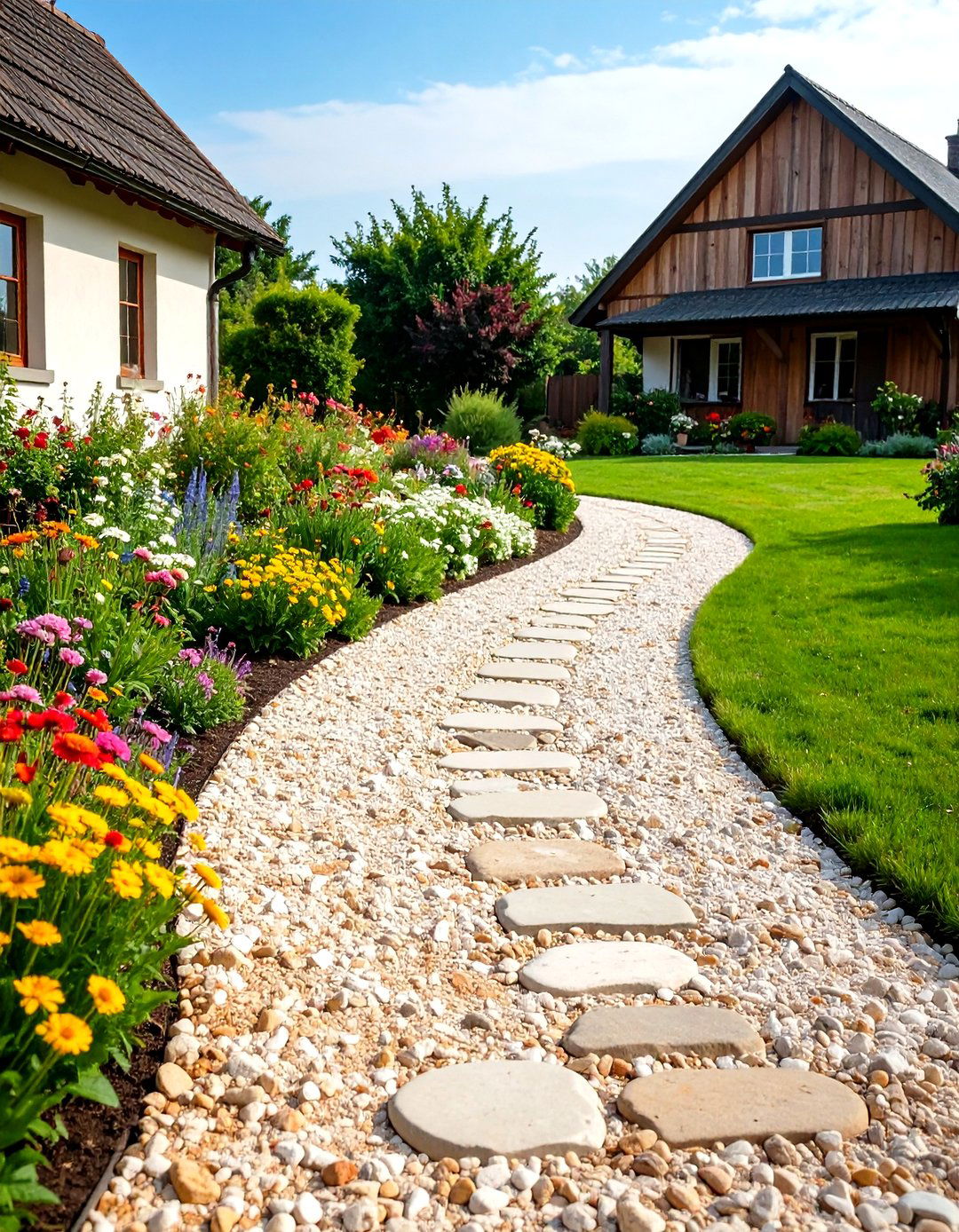 Decomposed Granite Country Lane - 24 Farmhouse Walkway Ideas