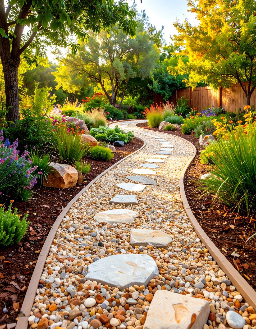 Decomposed Granite Curved Trails - 24 Curved Walkway Ideas