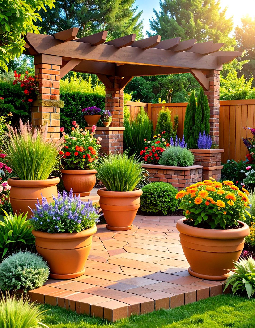 Decorative Accent Features - 24 Brick Landscaping Ideas