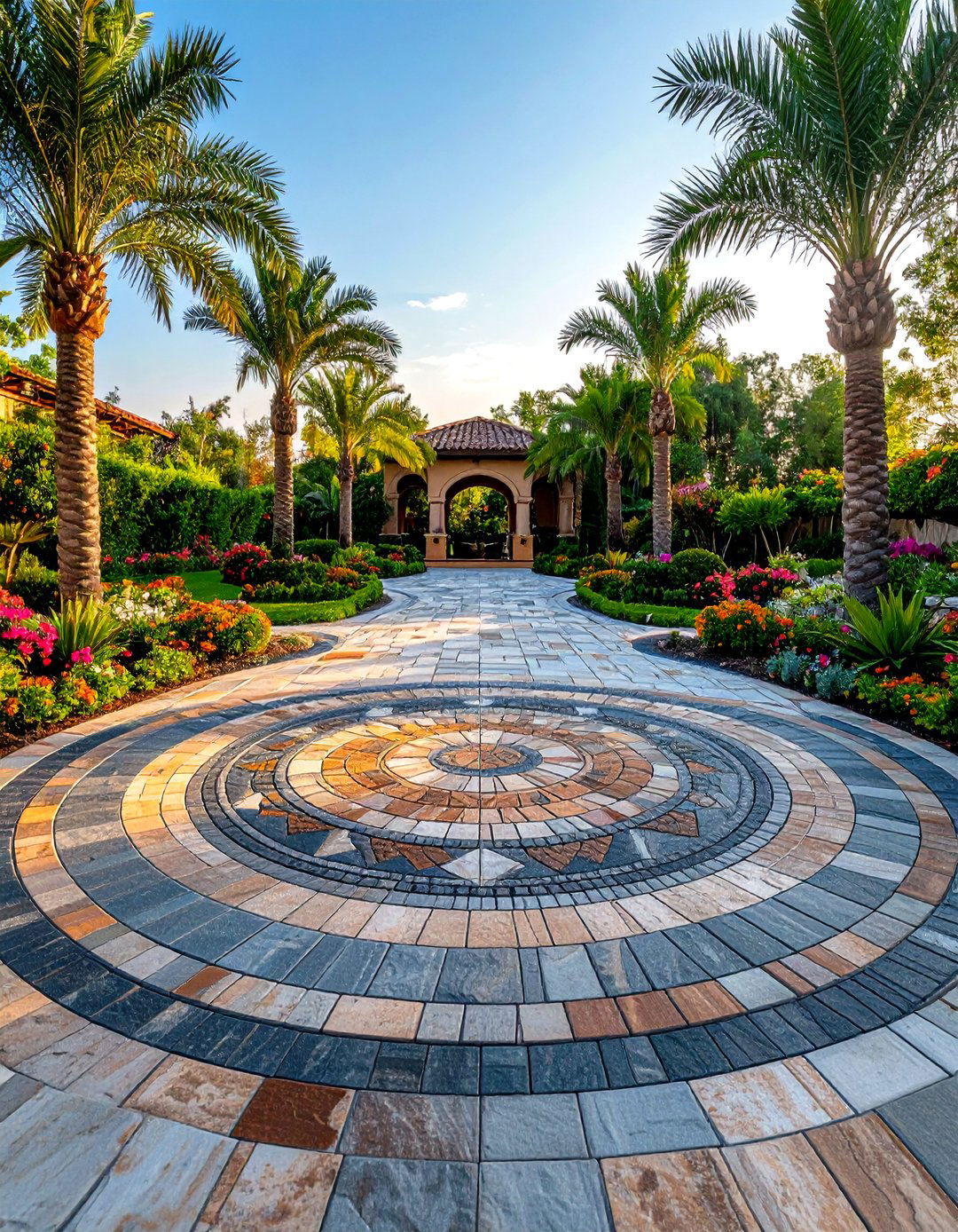Decorative Medallion Center - 24 Gravel Driveway Ideas