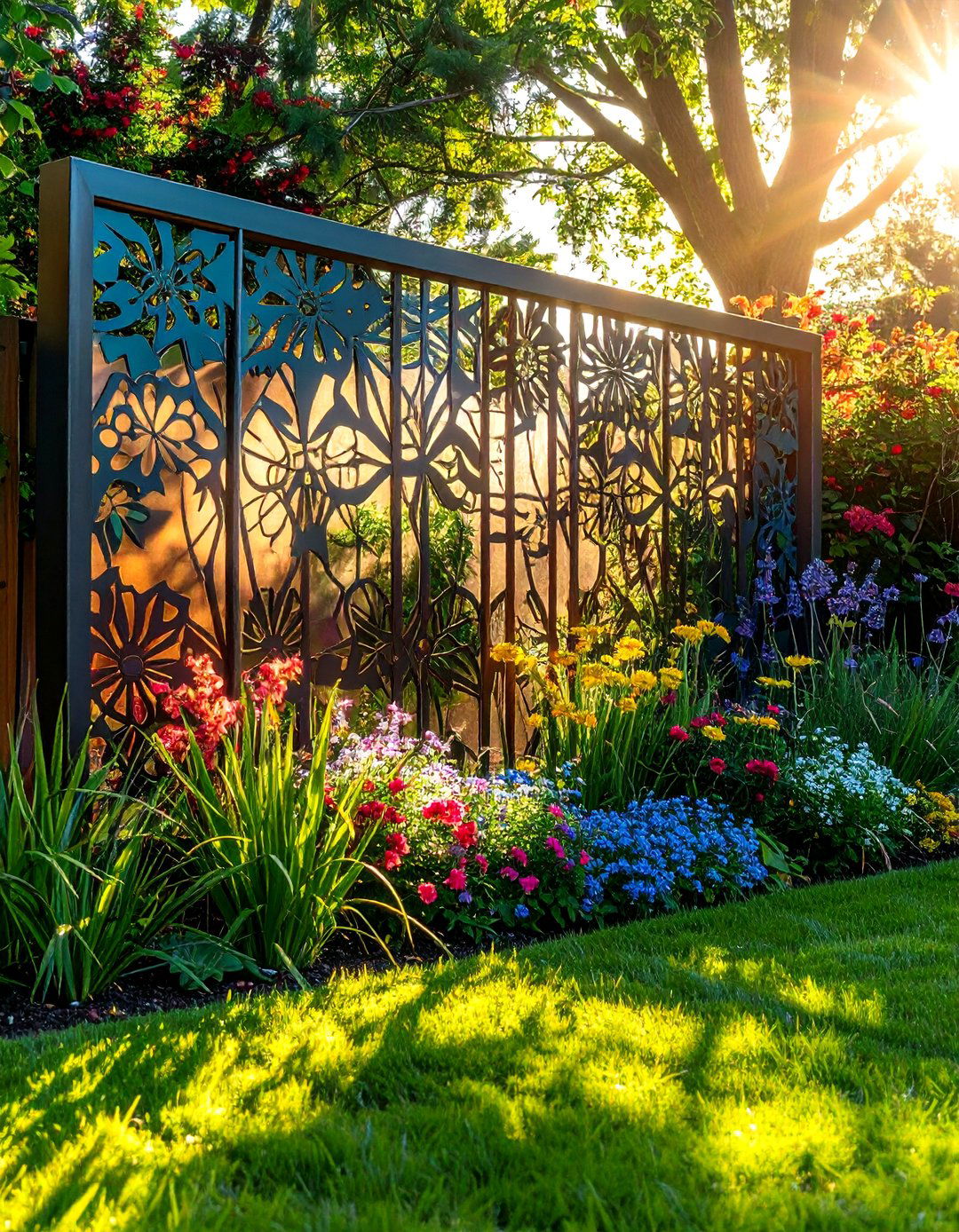 Decorative Metal Panels - 24 Garden Wall Ideas