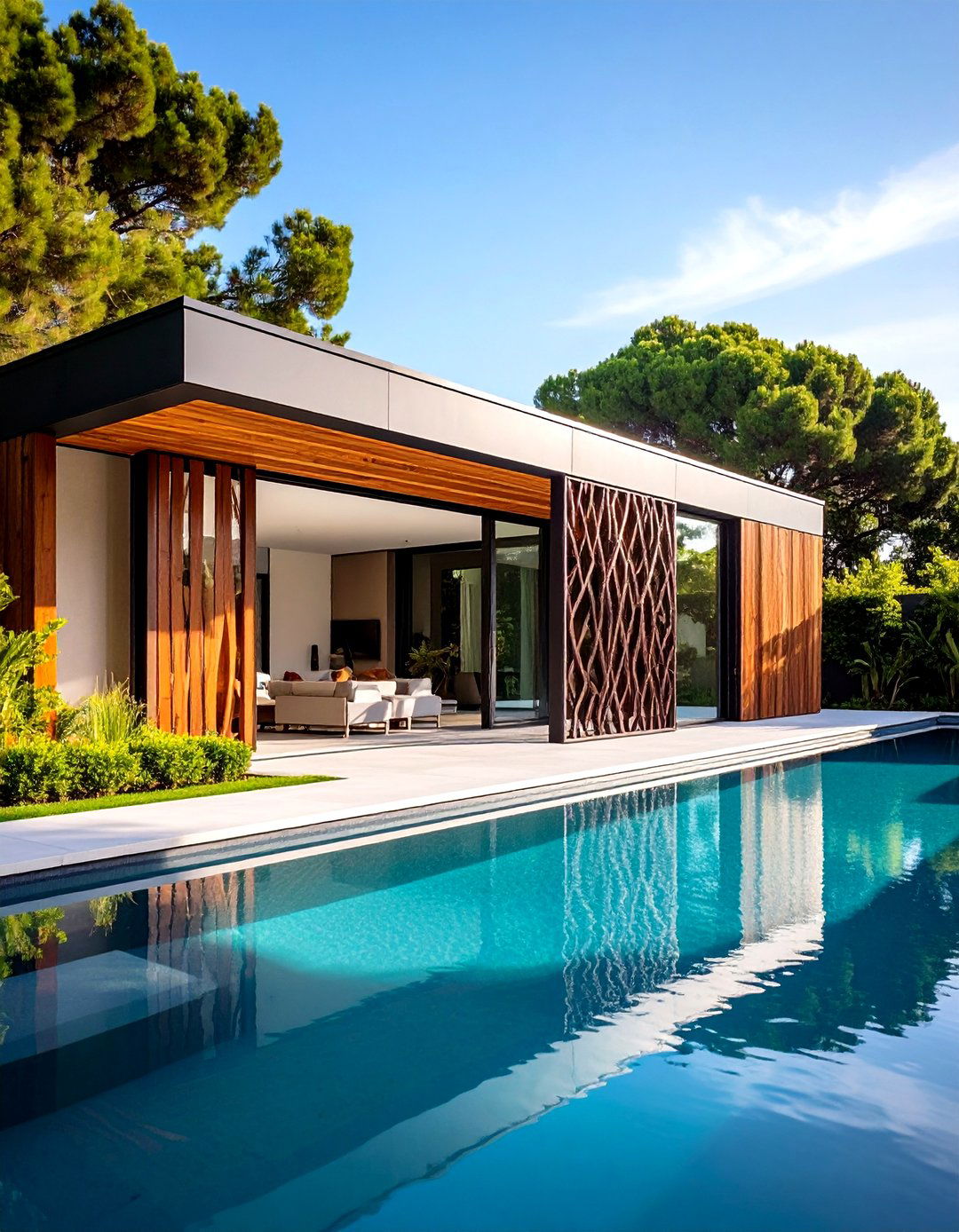 Decorative Metal Privacy Panels - 24 Pool Privacy Ideas