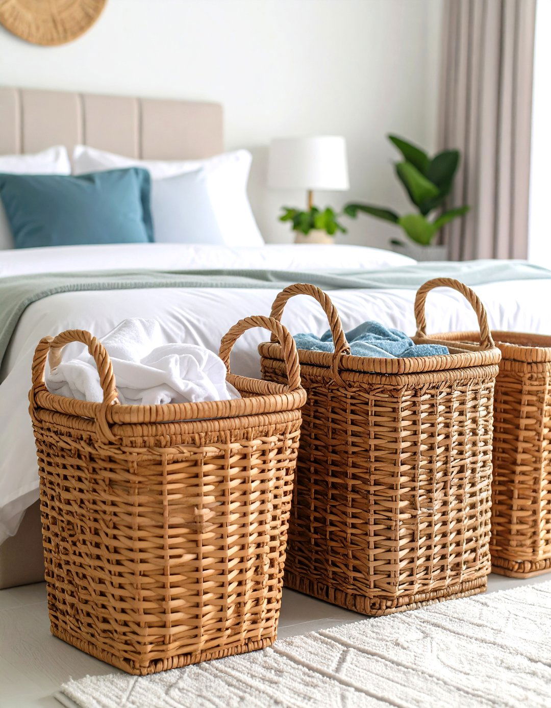 Decorative Wicker Storage - 24 Laundry Basket Storage Ideas