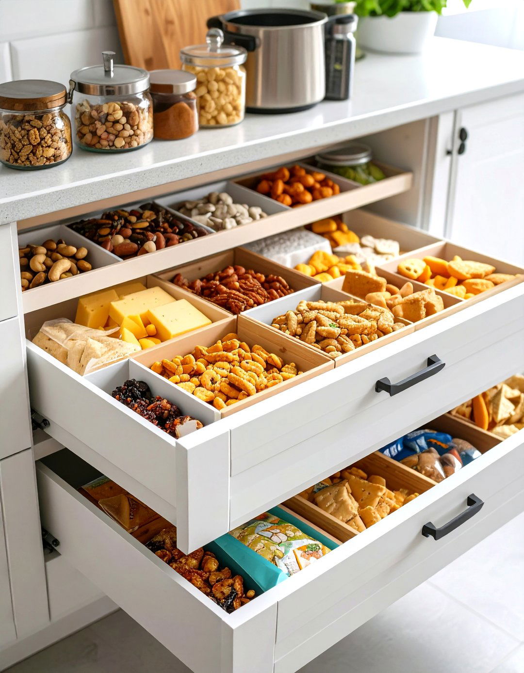 Dedicated Snack Drawer Organization - 24 Snack Storage Ideas