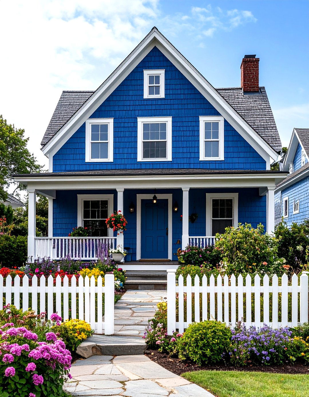 Deep Blue Shake Siding Cape Cod - 24 Midnight Blue & Dark Blue House Siding Colors