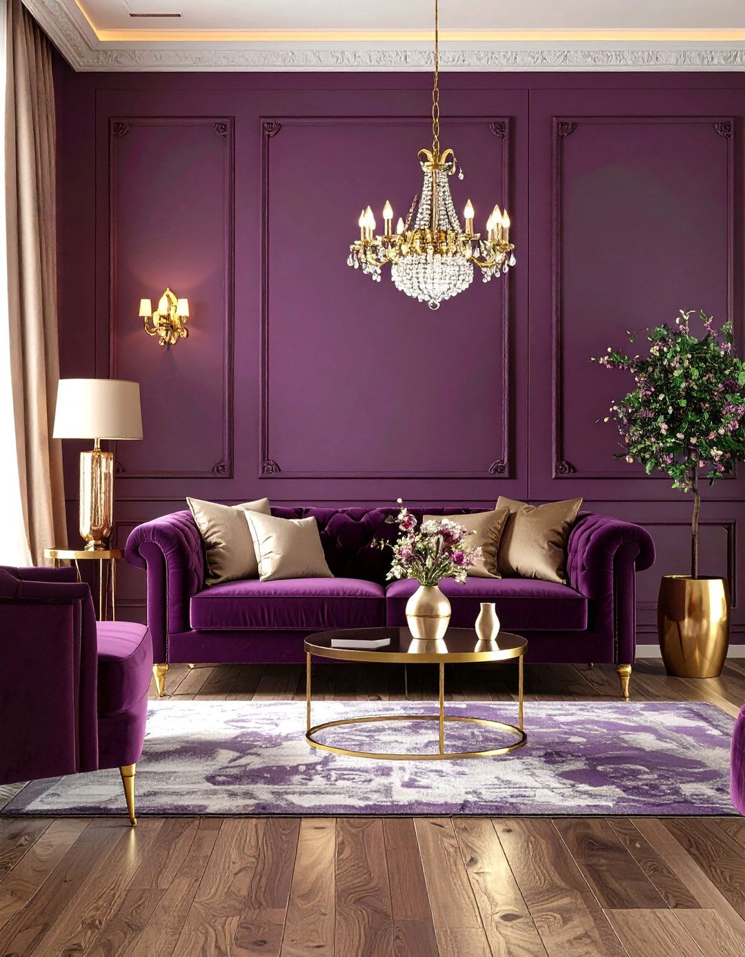 Deep Plum Living Room Paint - 24 Living Room Paint Colors