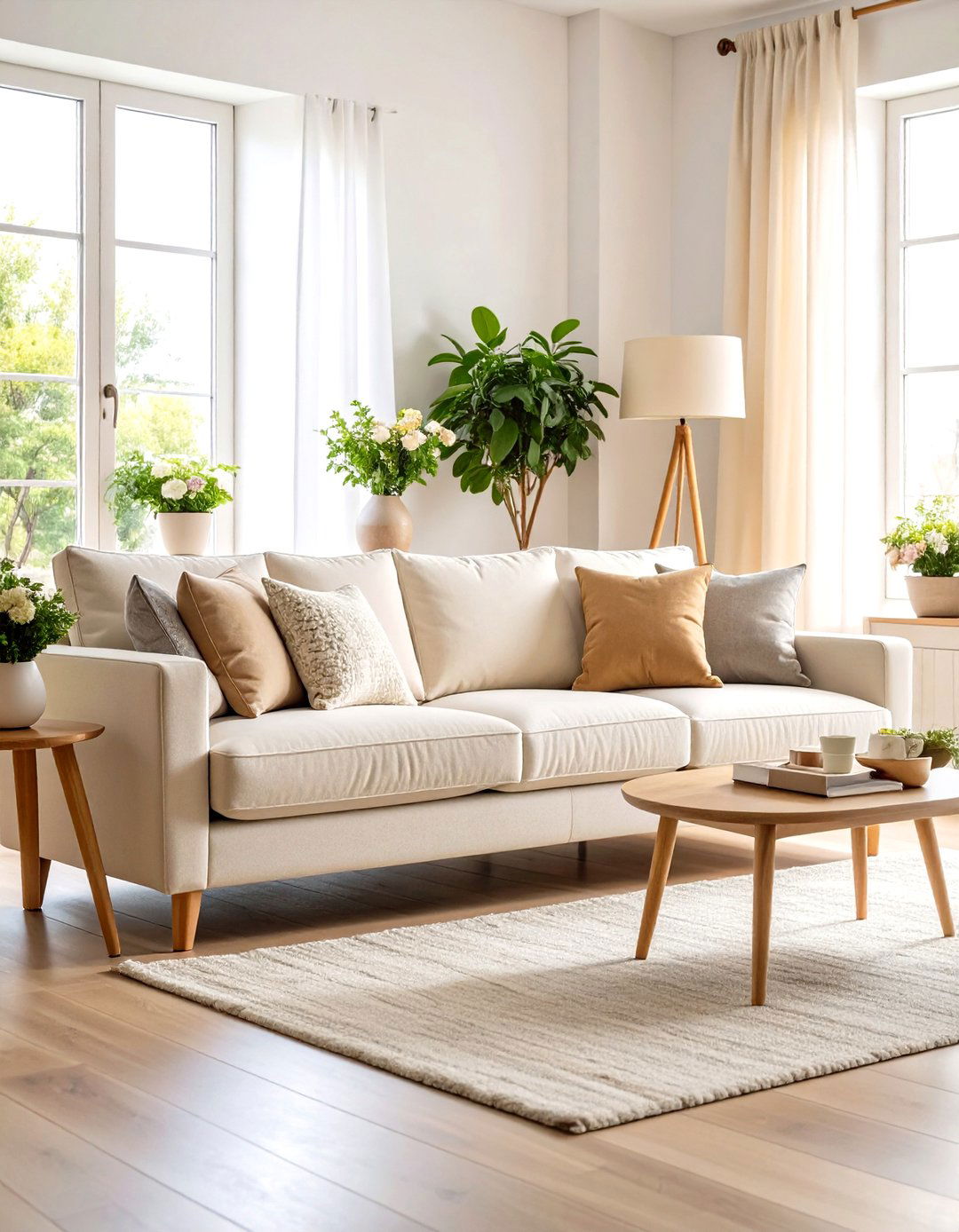 Deep Seat Conversation Sofas - 24 Living Room Couch Ideas