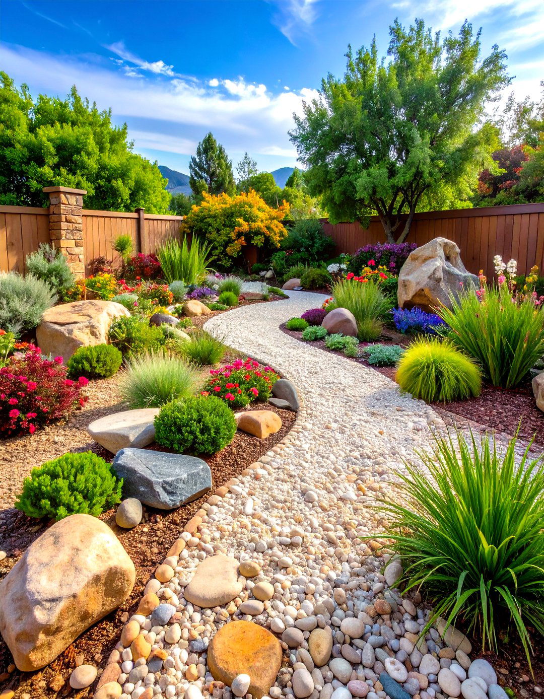Desert Gravel Garden Matrix - 24 Desert Landscape Ideas