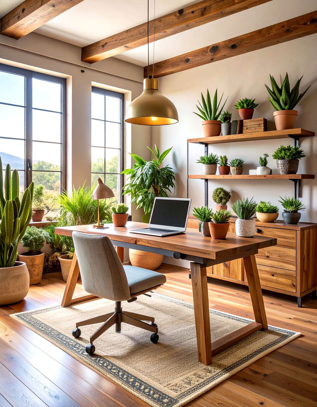 Desert Home Office Retreat - 24 Desert Themed Room Ideas