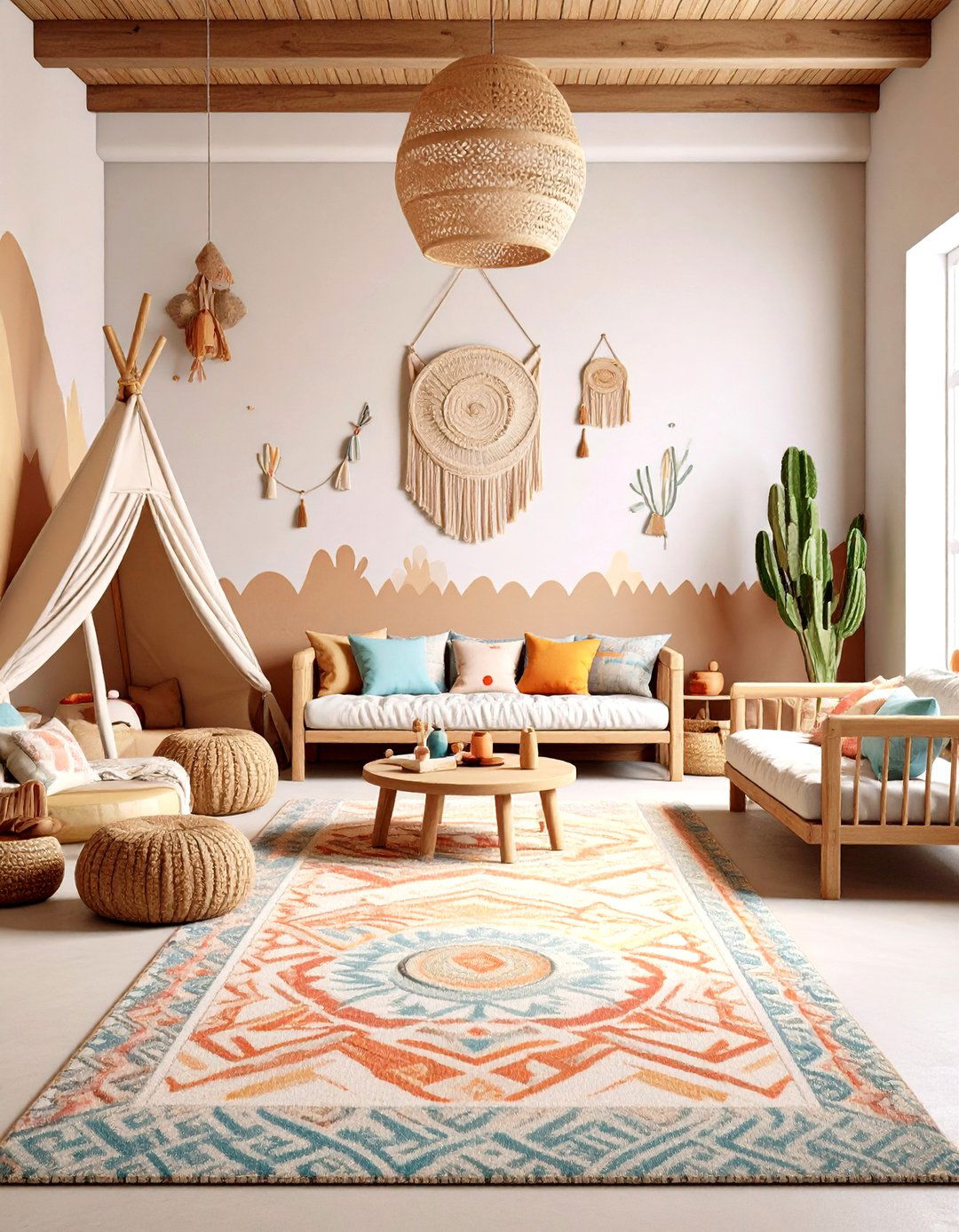 Desert Inspired Childrens Playroom - 24 Southwestern Decor Ideas