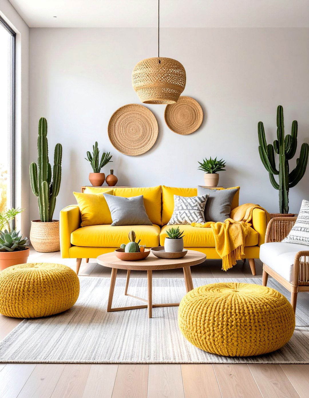 Desert Inspired Earthy Yellow and Grey Tones - 24 Grey and Yellow Living Room Ideas