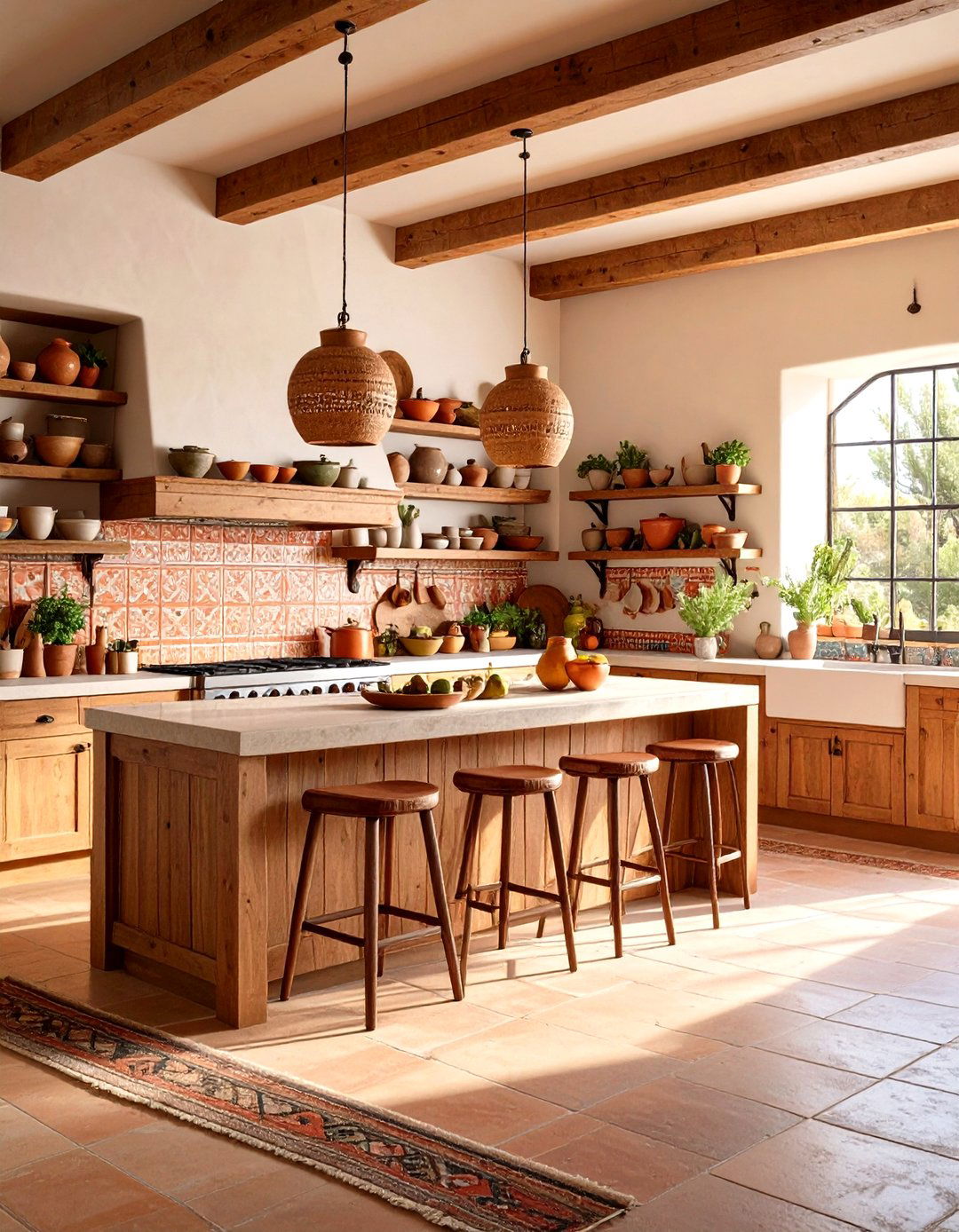 Desert Kitchen Cantina - 24 Bohemian Desert Decor Ideas