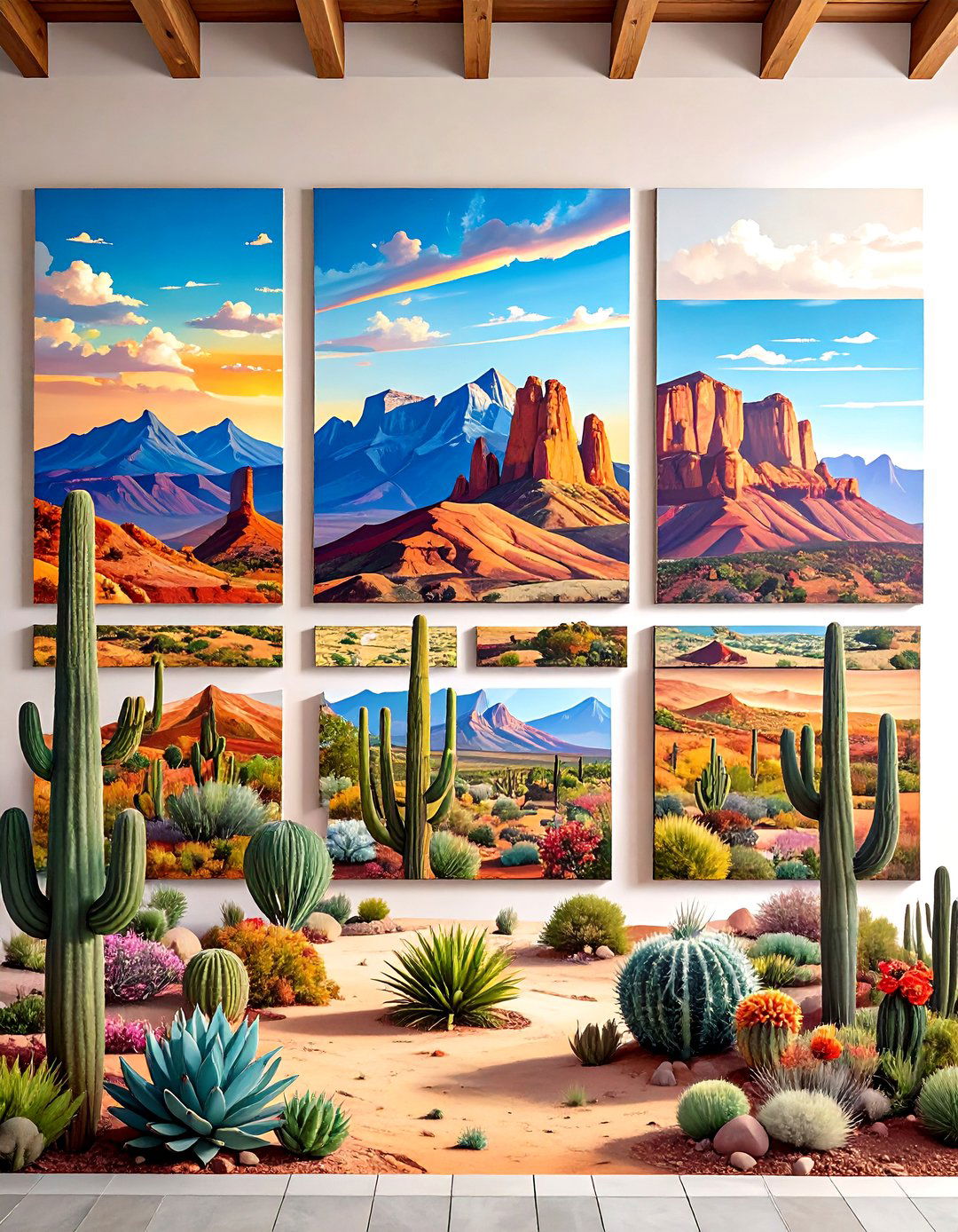 Desert Landscape Artwork - 24 Southwest Interior Design Ideas