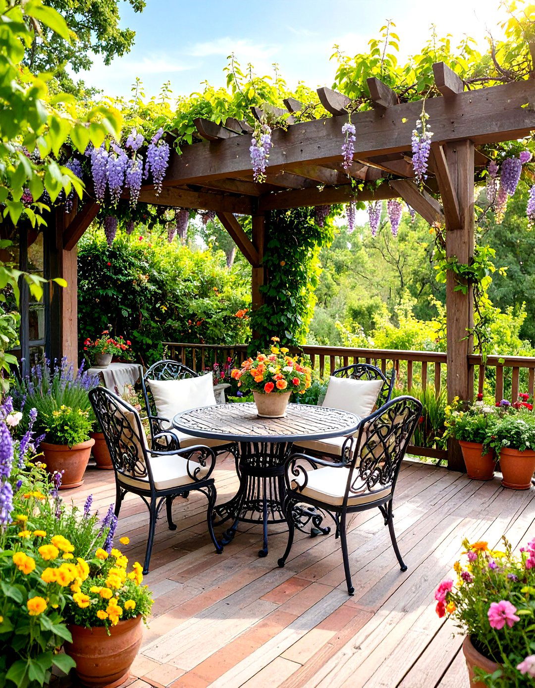 Desert Modern Second Floor Deck with Drought Tolerant Elements - 24 2nd Floor Deck Ideas