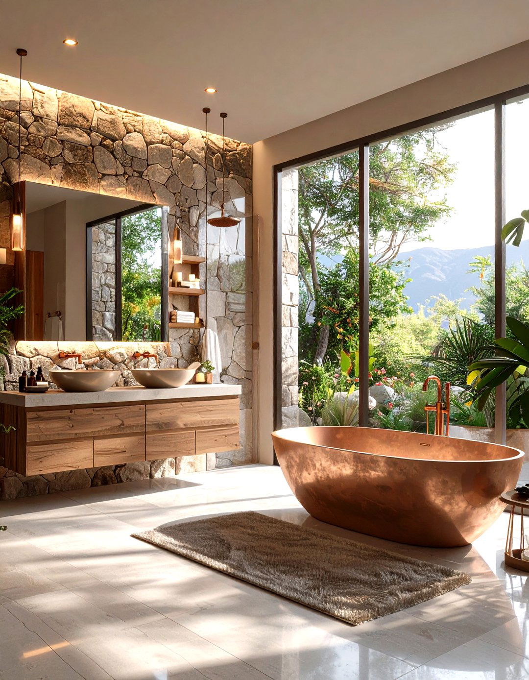 Desert Oasis Master Bathroom Suite - 24 Southwestern Decor Ideas