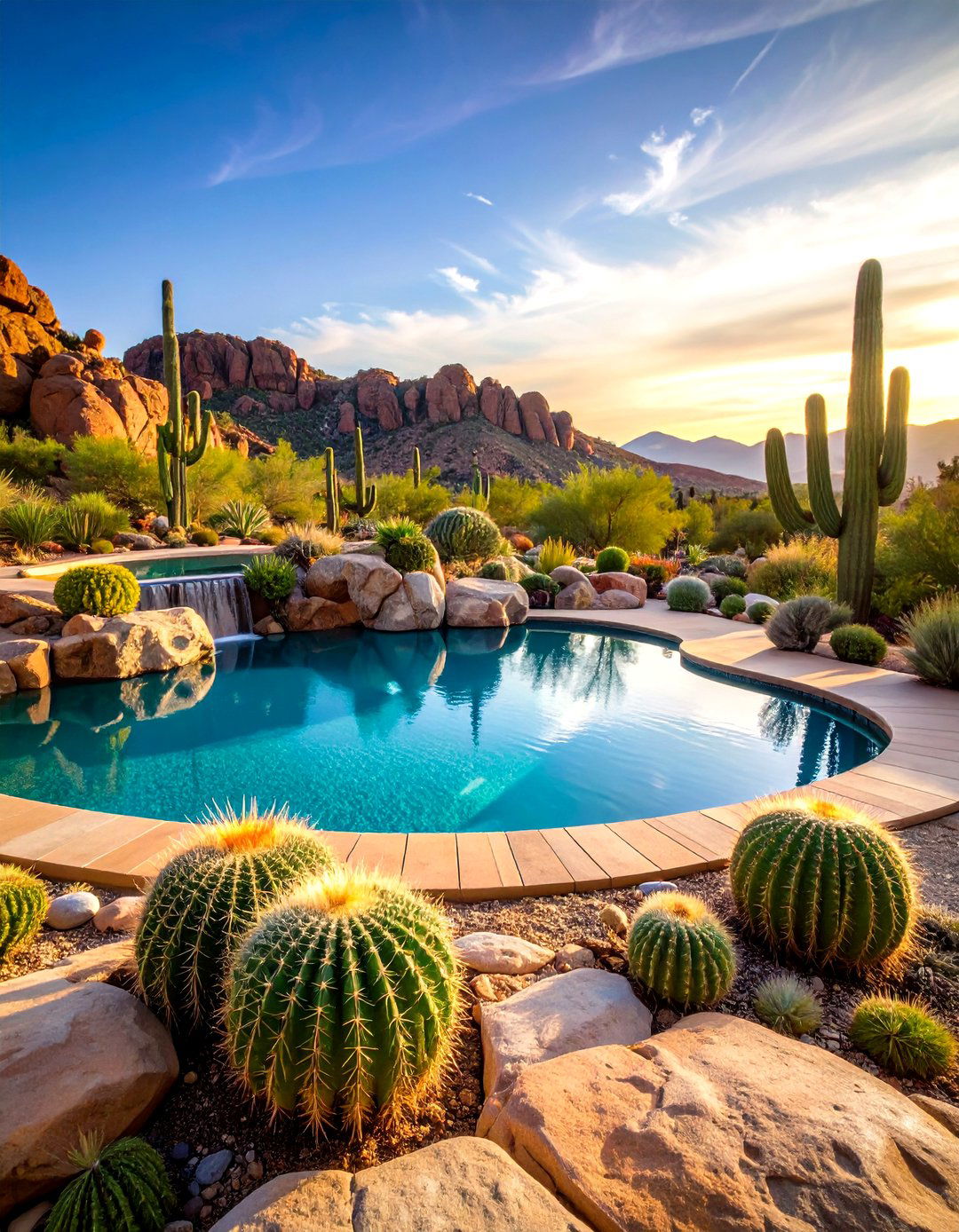Desert Oasis Pool Setting - 24 Pool Patio Ideas
