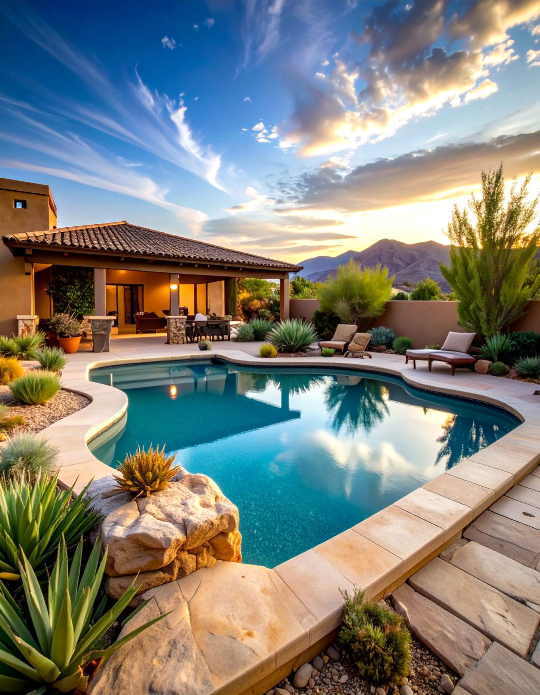 Desert Oasis Spool Design - 24 Spool Pool Ideas