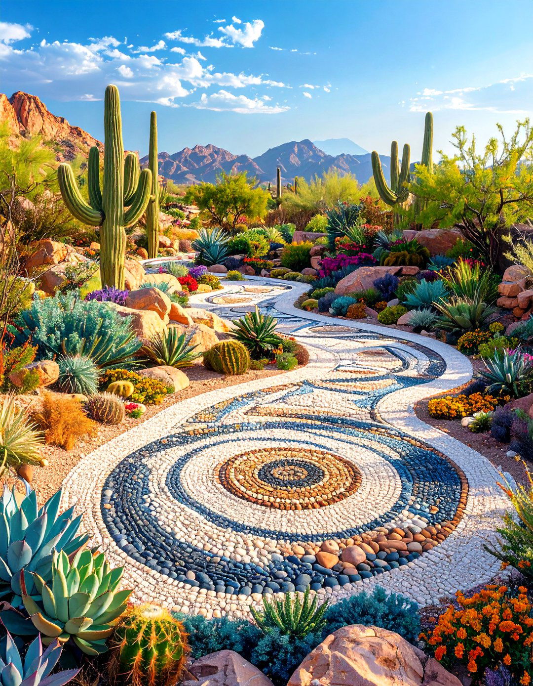 Desert Pattern and Mosaic Designs - 24 Desert Landscape Ideas