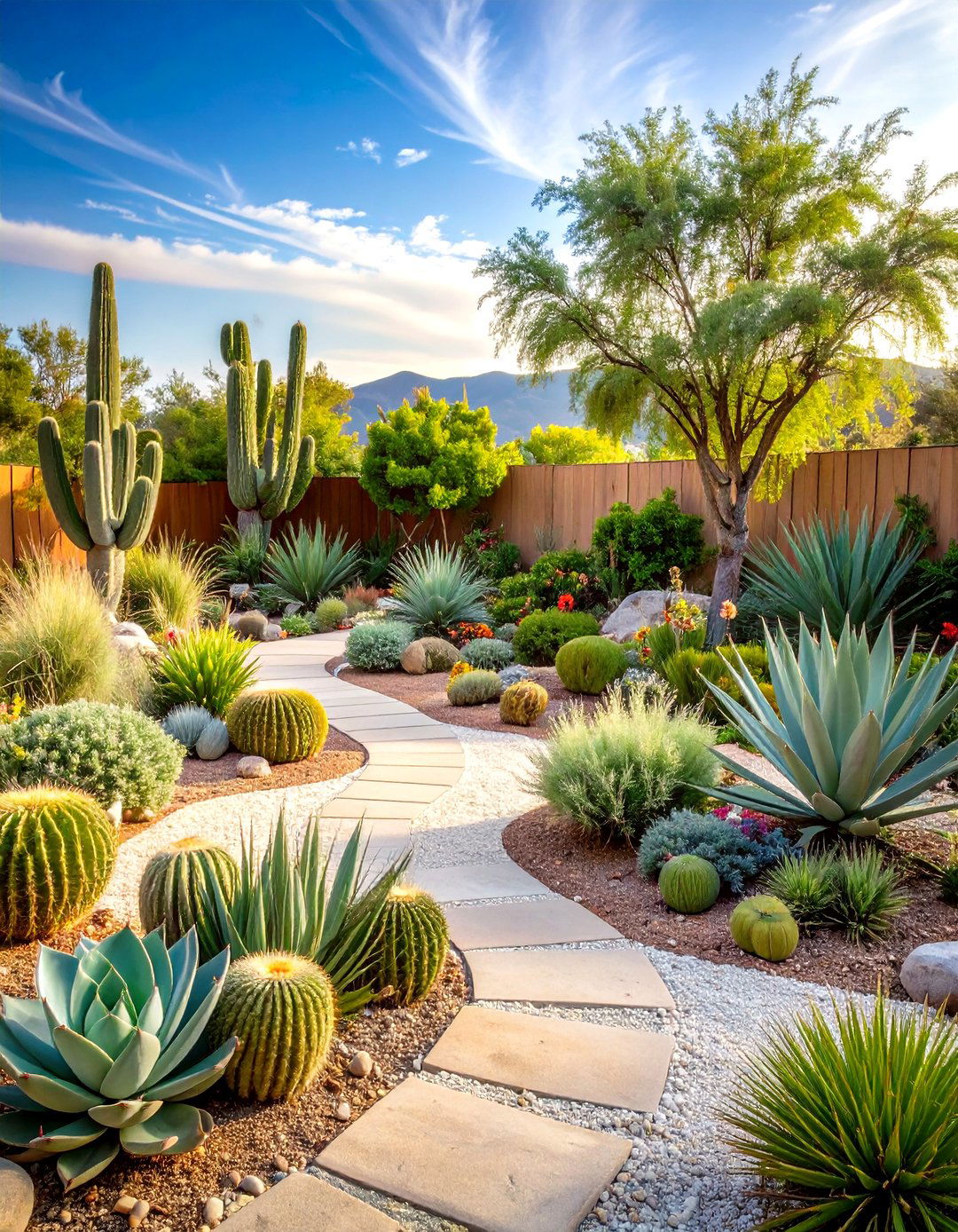 Desert Plant Gardens - 24 Boho House Exterior Ideas