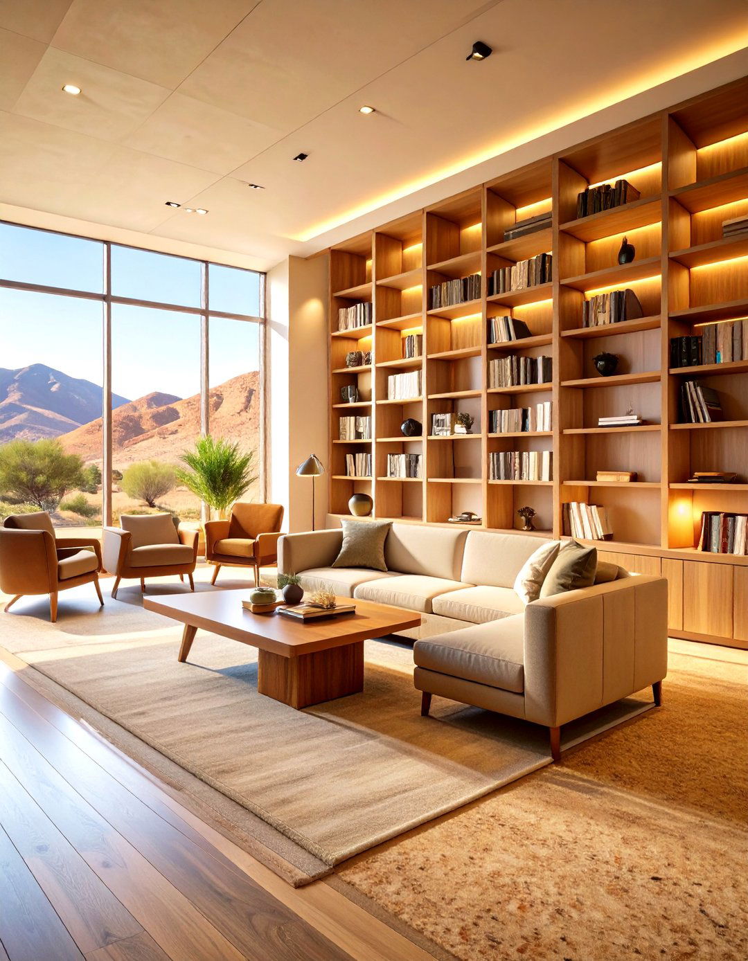 Desert Reading Library Sanctuary - 24 Desert Themed Room Ideas