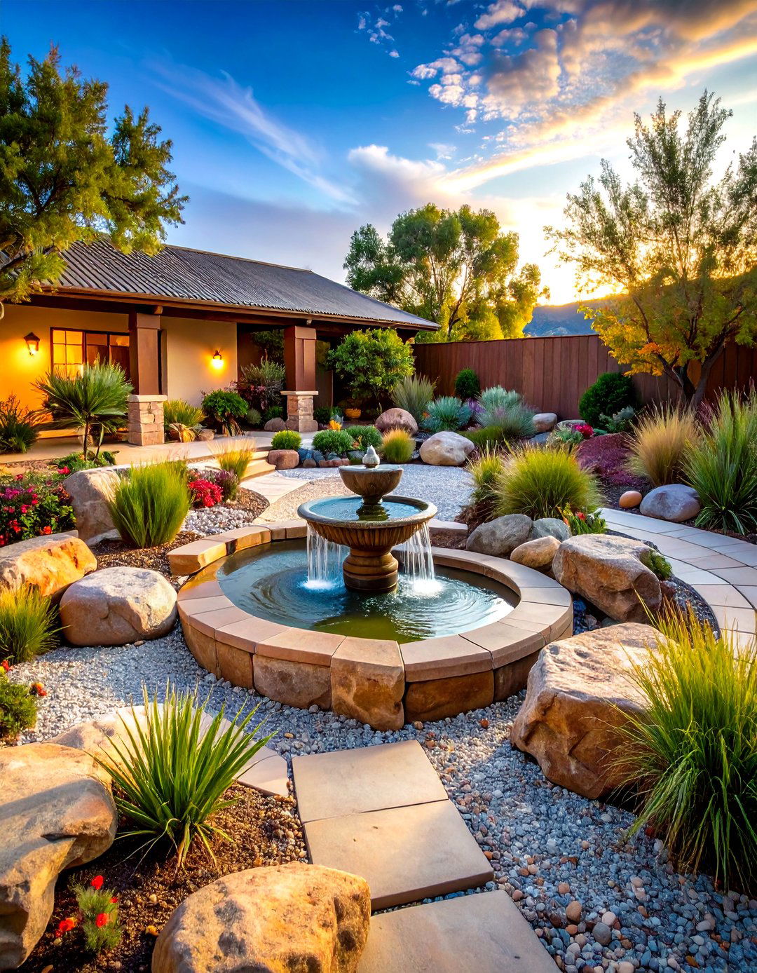 Desert Rock Garden Oasis - 24 Desert Landscape Ideas
