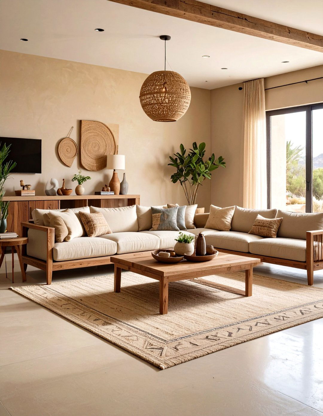 Desert Sand Colored Concrete Stain - 24 Indoor Concrete Floor Paint Ideas