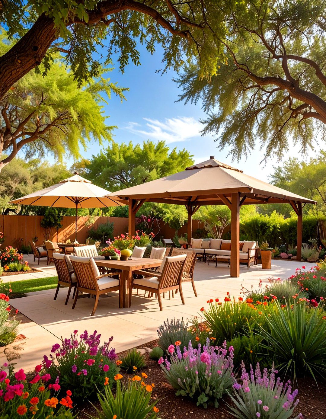 Desert Shade Garden Sanctuary - 24 Desert Landscape Ideas