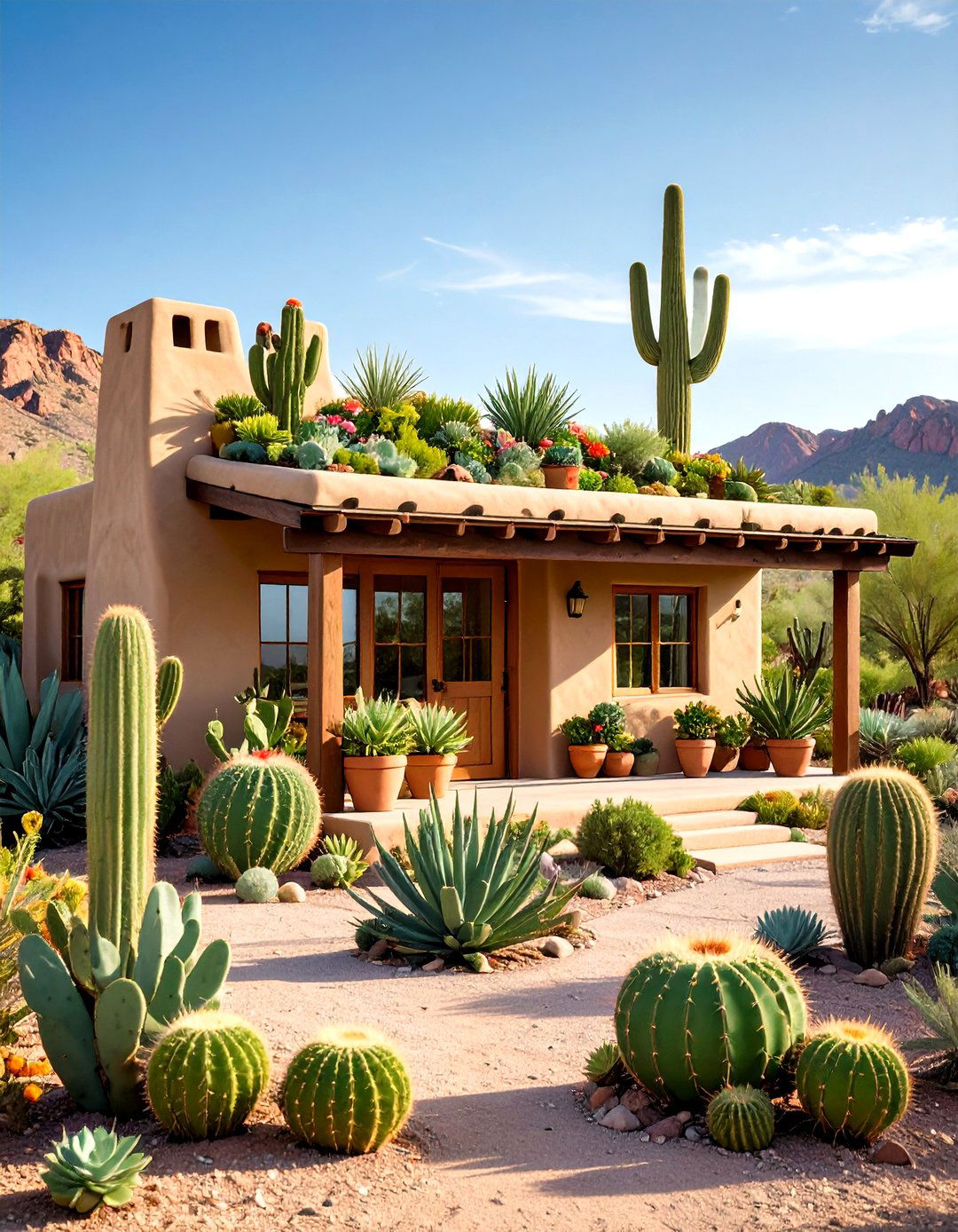 Desert Southwest Adobe Green Roofs - 24 Houses With Green Roofs