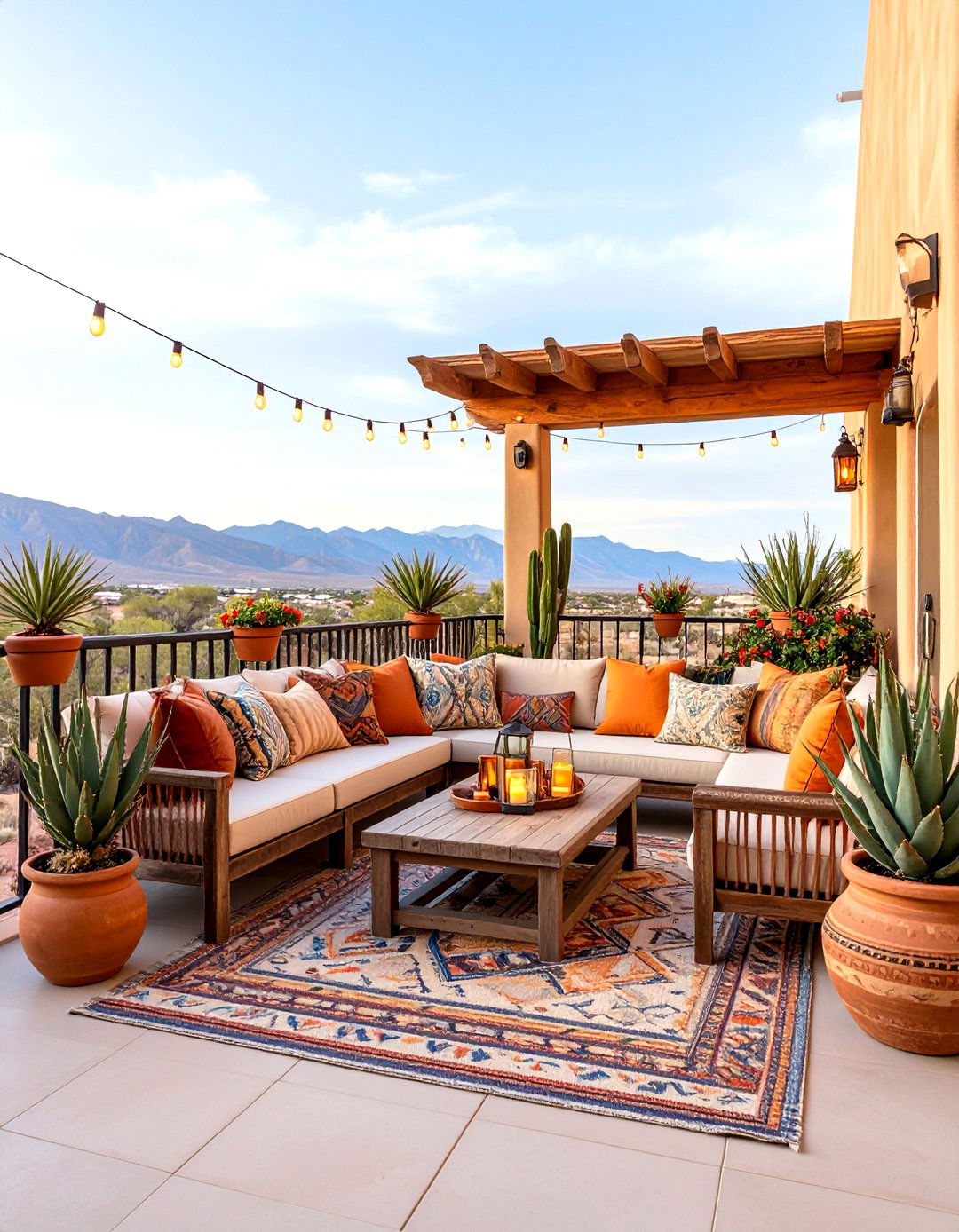 Desert Southwest Adobe Retreat - 24 Balcony Ideas