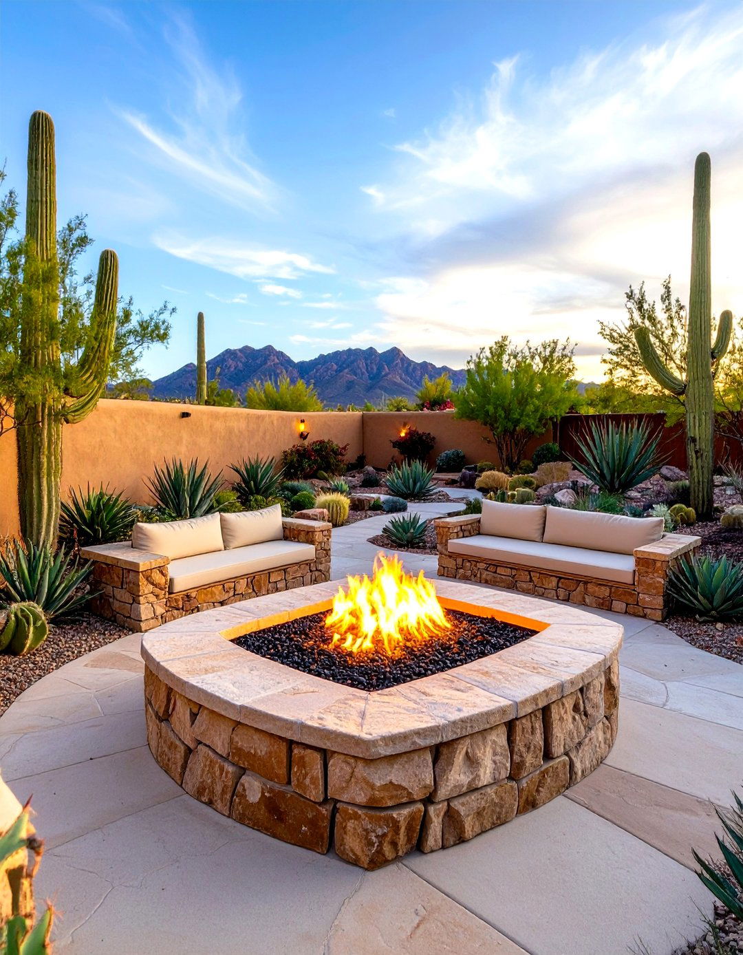 Desert Southwest Fire Pit - 24 Sunken Fire Pit Ideas