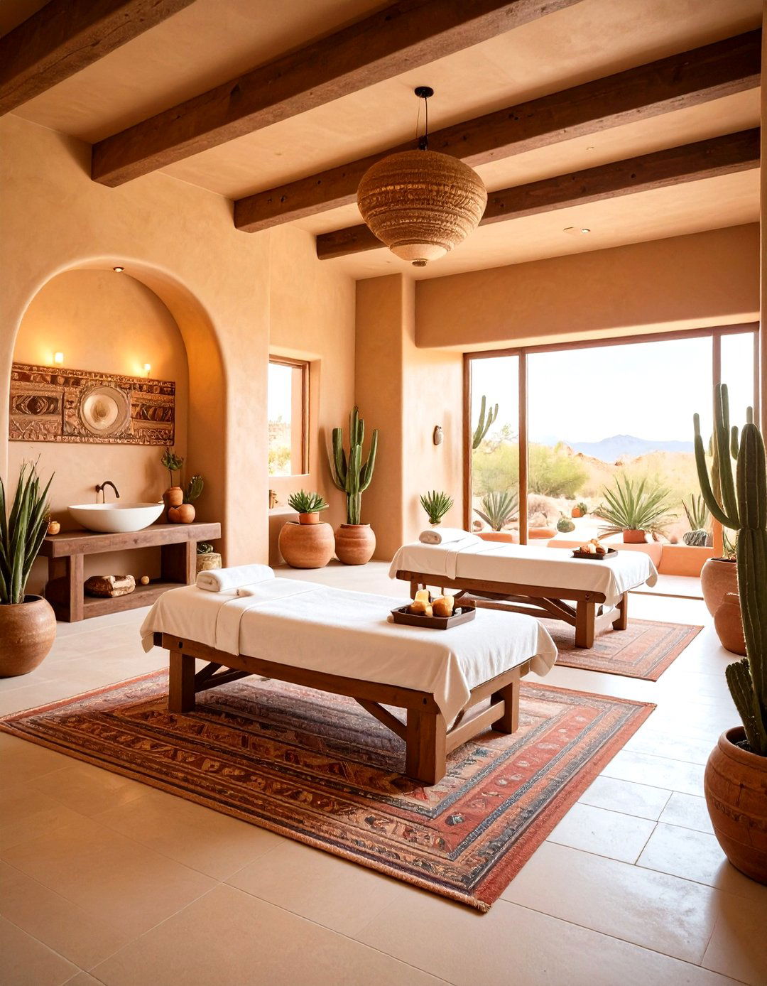 Desert Spa Southwestern Sanctuary - 24 Massage Room Setup Ideas