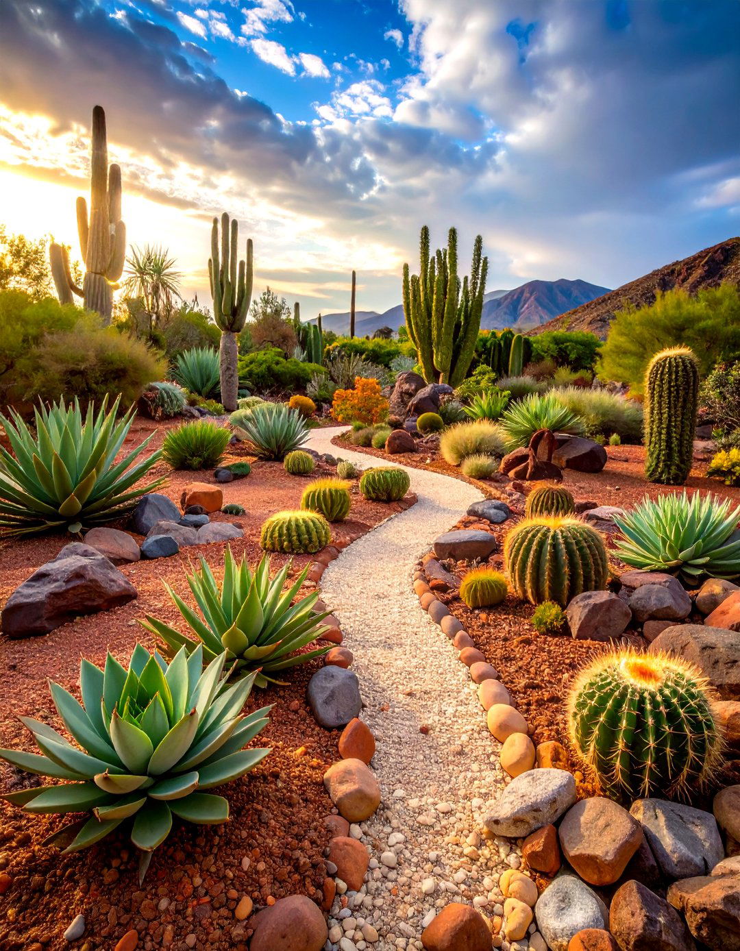 Desert Succulent Garden - 24 Rock Garden Ideas