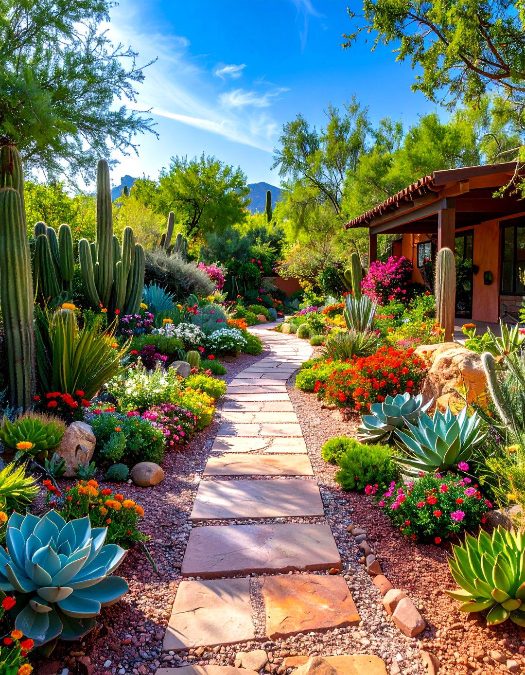 Desert Succulent Haven - 24 Gravel Garden Ideas