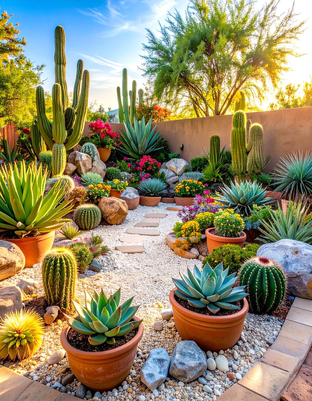 Desert Theme Container Gardens - 24 Container Garden Ideas