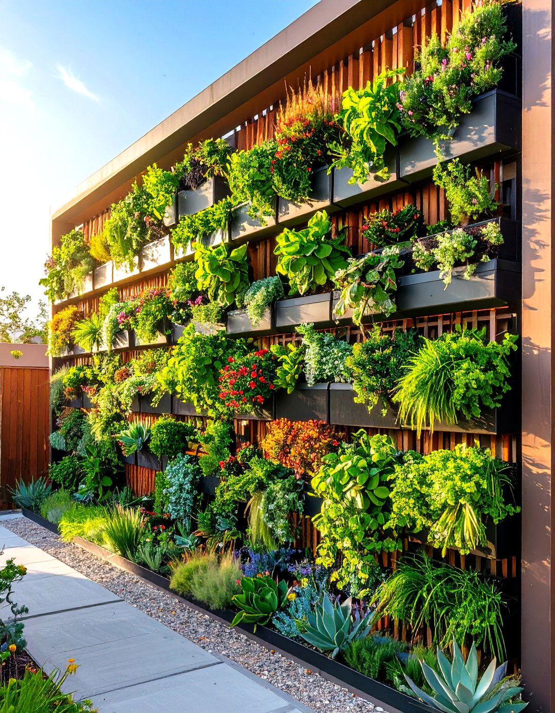 Desert Vertical Garden and Green Walls - 24 Desert Landscape Ideas