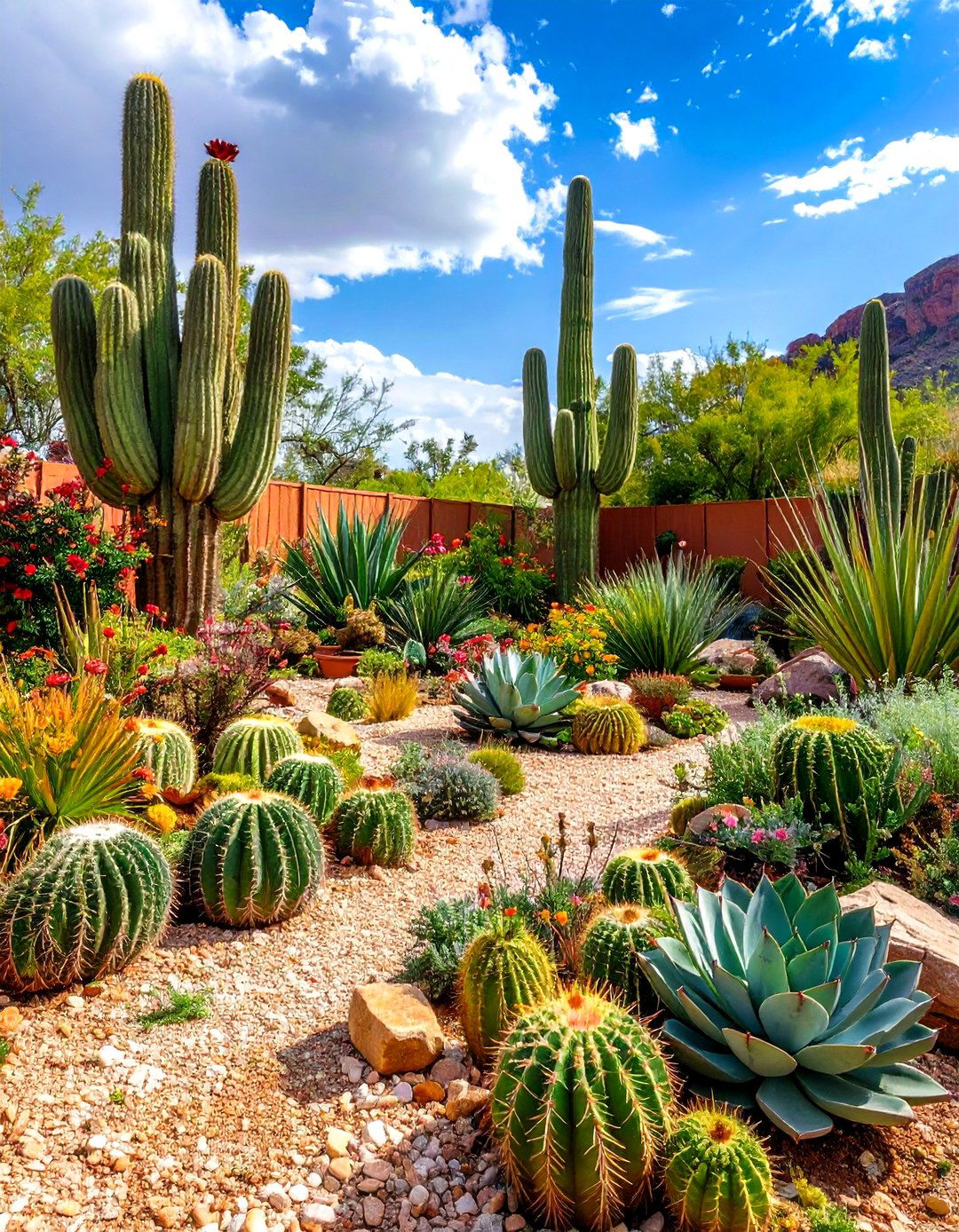 Desert Xeriscape Container Gardens - 24 Potted Plant Arrangement Ideas