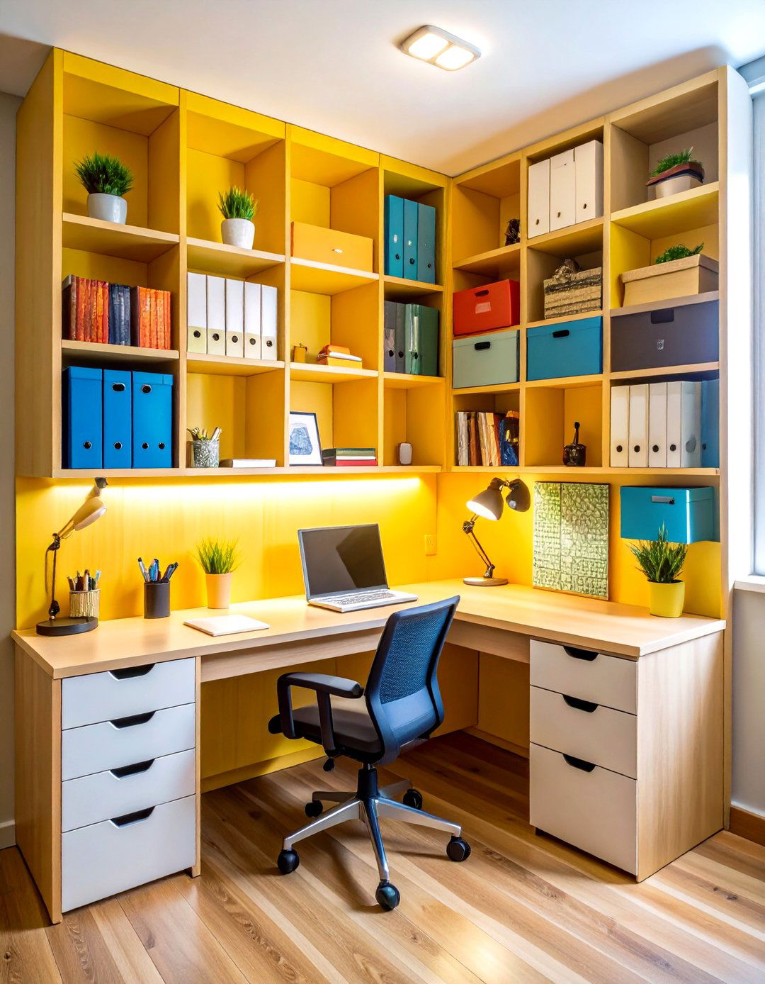 Desk Organization Command Center - 24 Dorm Room Decorating Ideas