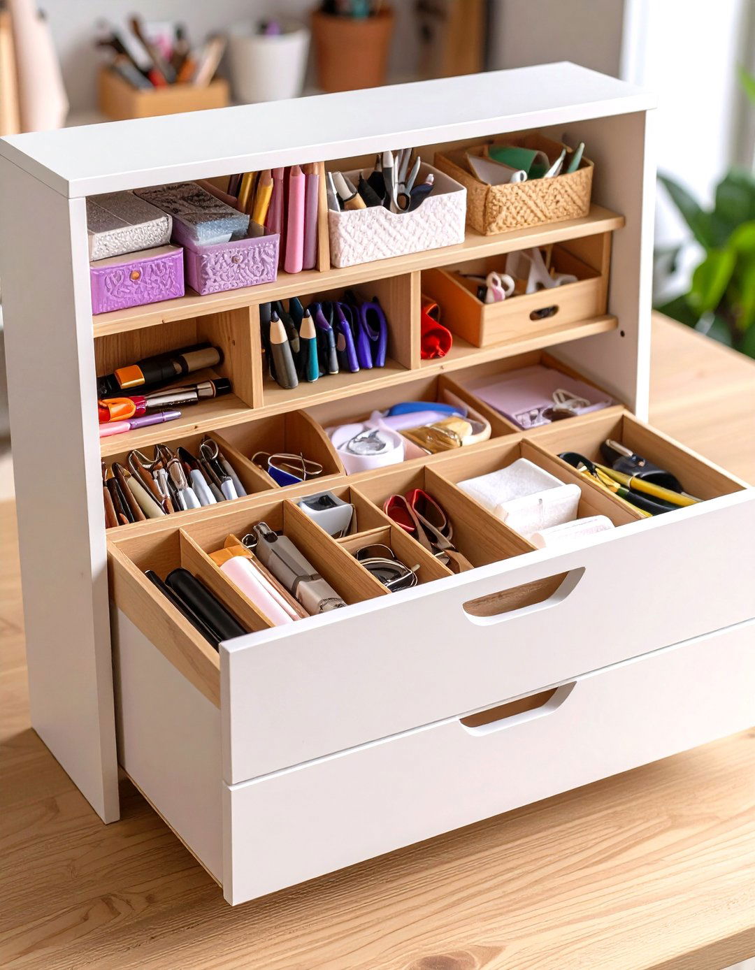 Desktop Organizer Stations - 24 Craft Room Organization Ideas