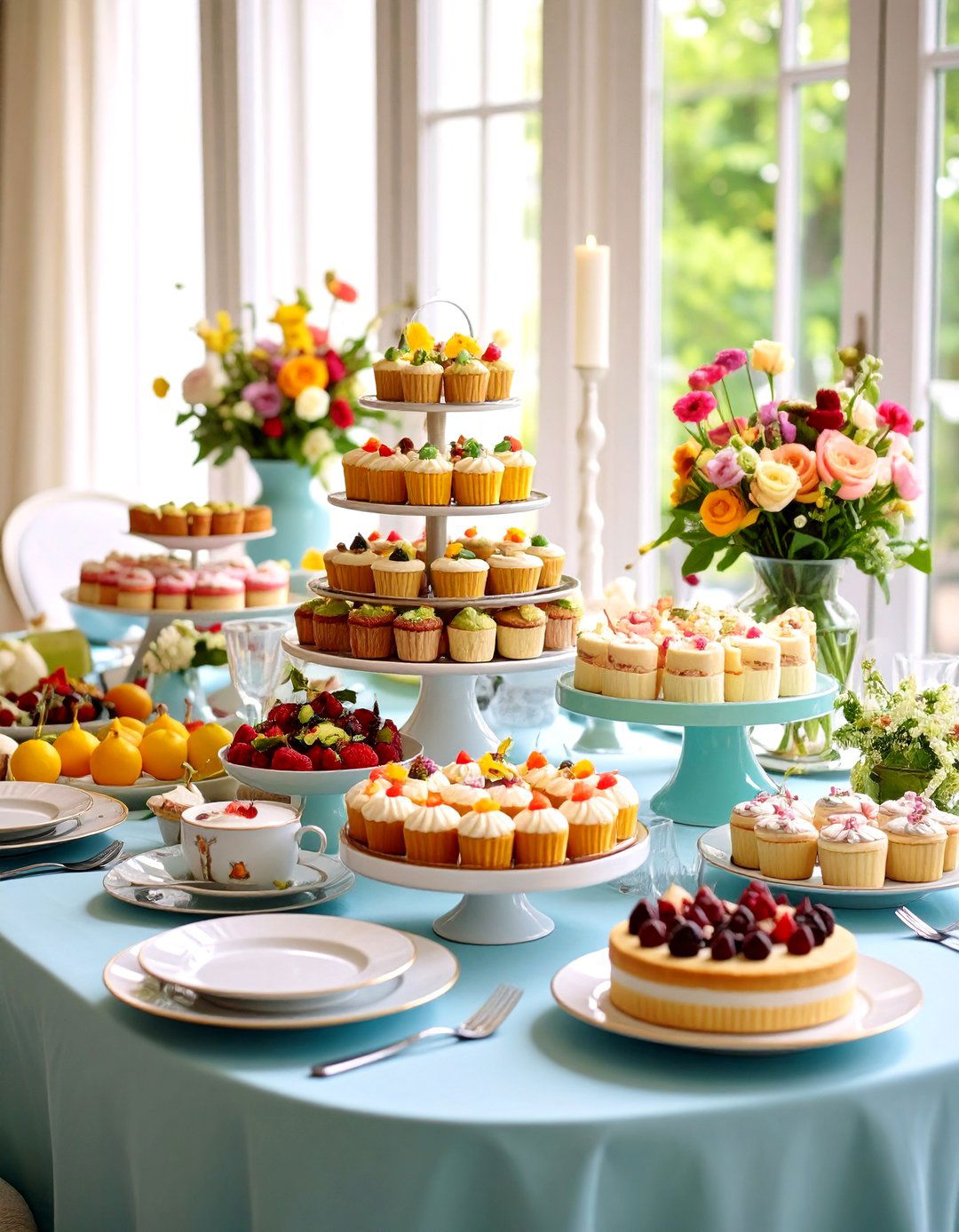 Dessert Table Presentations - 24 Mother's Day Decoration Ideas