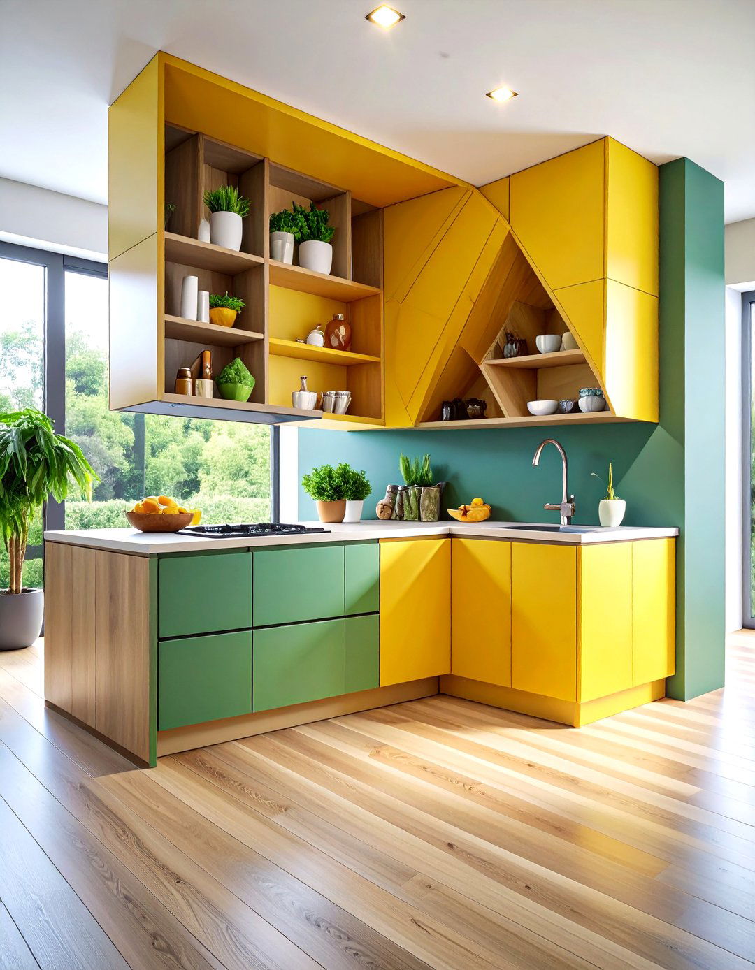 Diagonal Corner Kitchen Cabinet - 24 Corner Cabinet Ideas