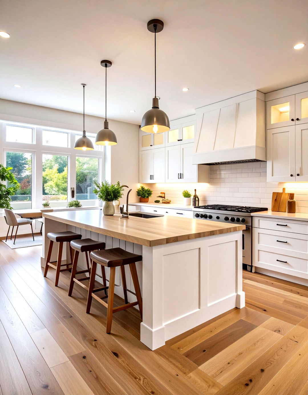 Diagonal Pattern Dynamic Shiplap Installation - 24 Shiplap Kitchen Island Ideas