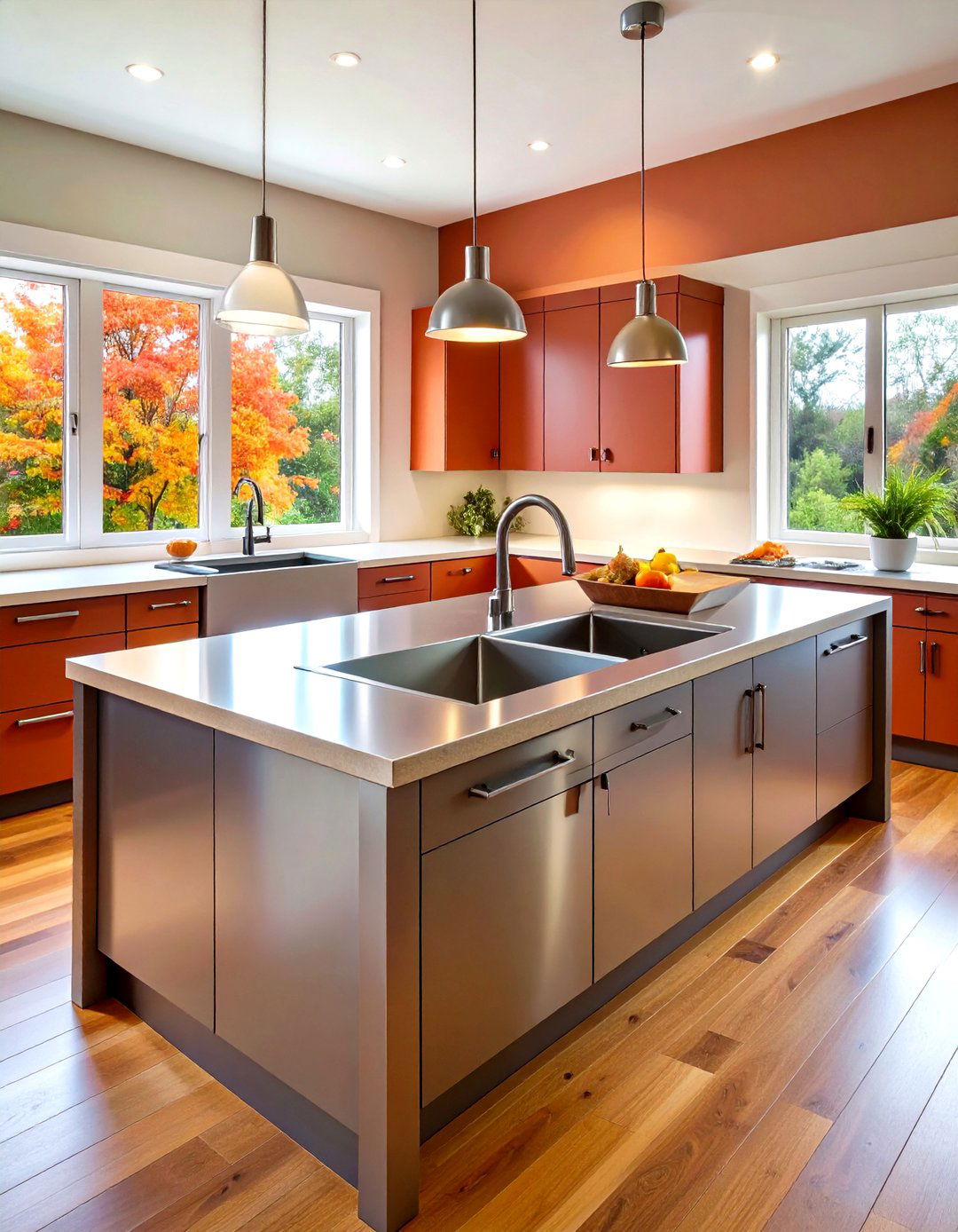 Diagonal Stainless Steel Corner Kitchen Sink - 24 Corner Kitchen Sink Ideas