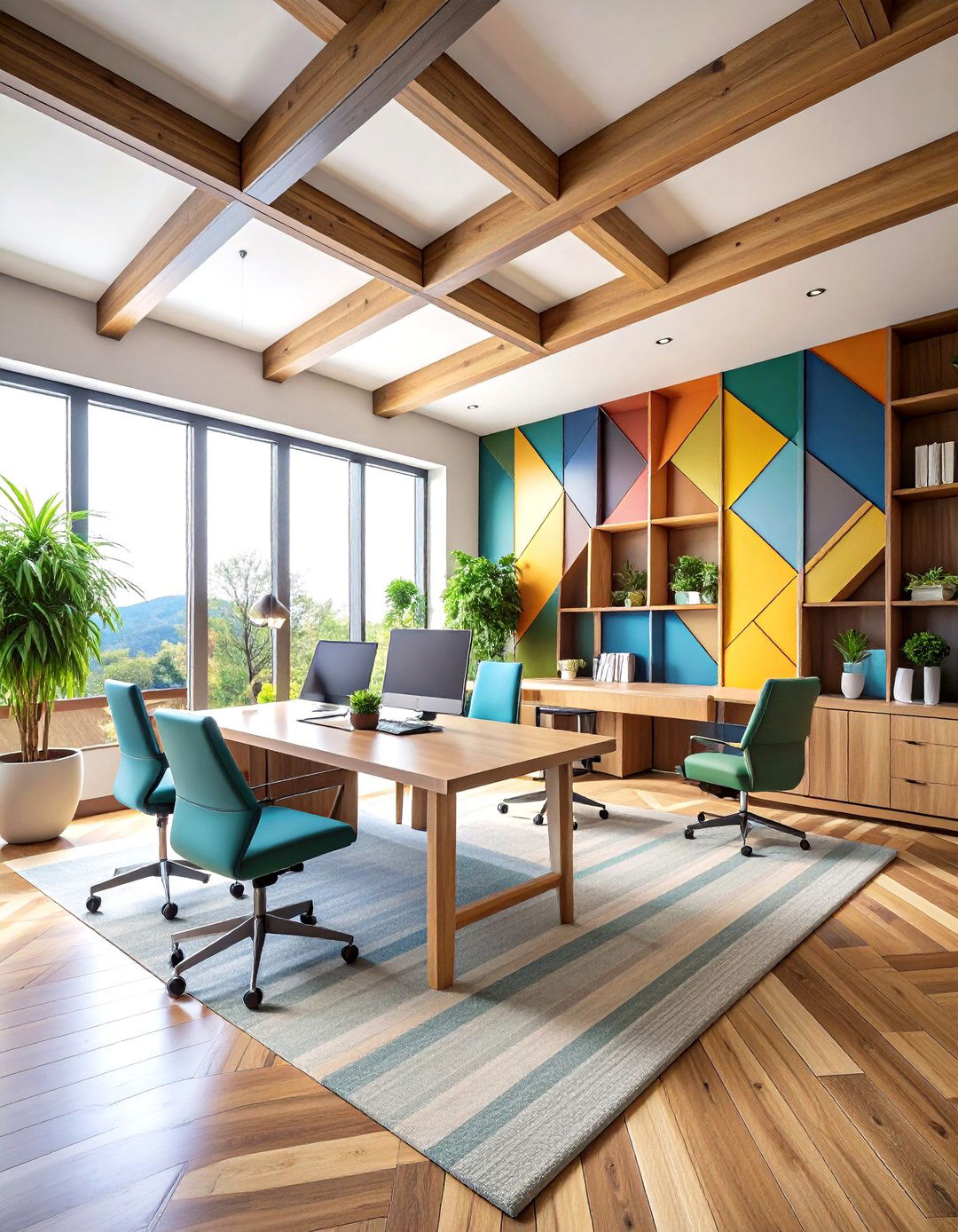 Diagonal Wood Trim Cross Patterns - 24 Wood Trim Accent Wall Ideas