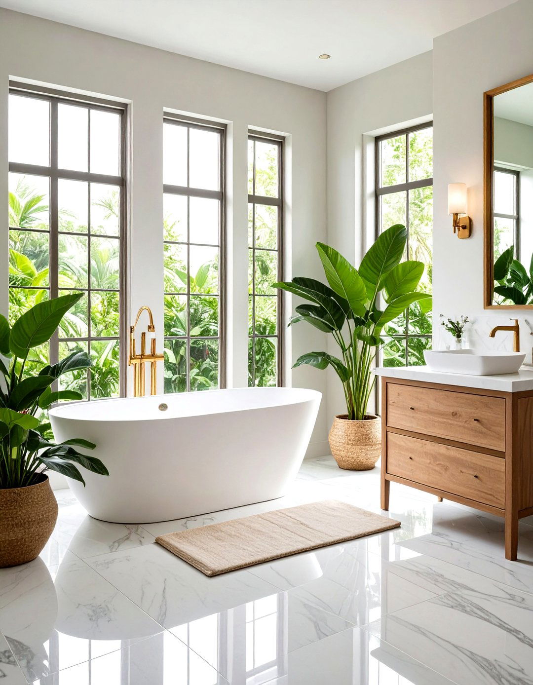 Dieffenbachia Tropical Bathroom Sanctuaries - 24 Indoor Plants That Don't Need Sun