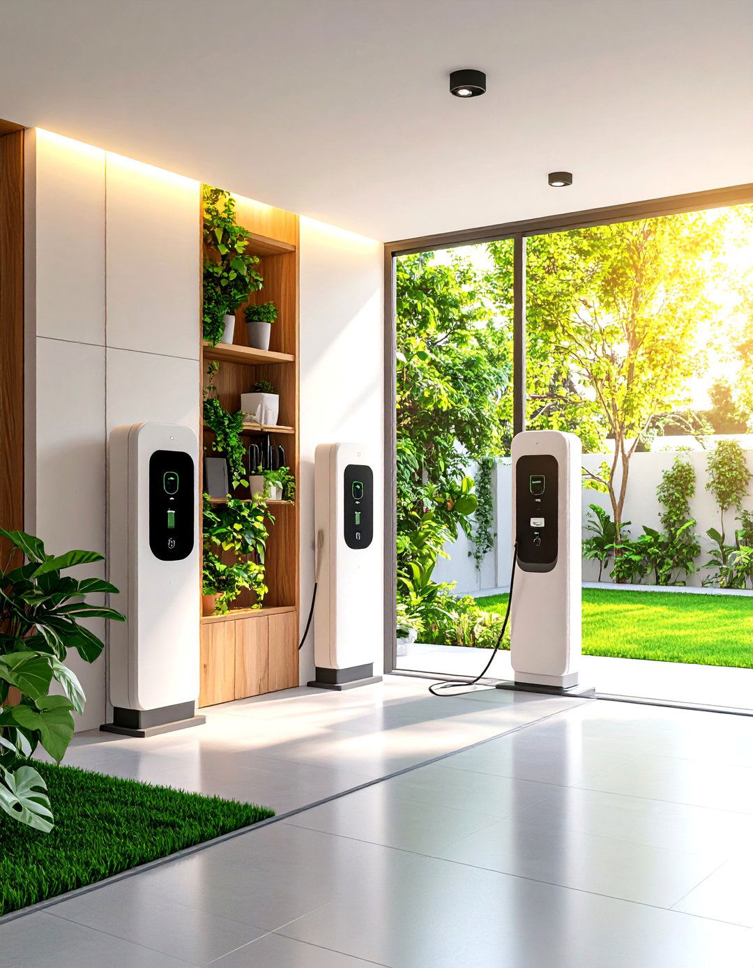Digital Drop Zone with Charging Stations and Device Storage - 24 Drop Zone Ideas